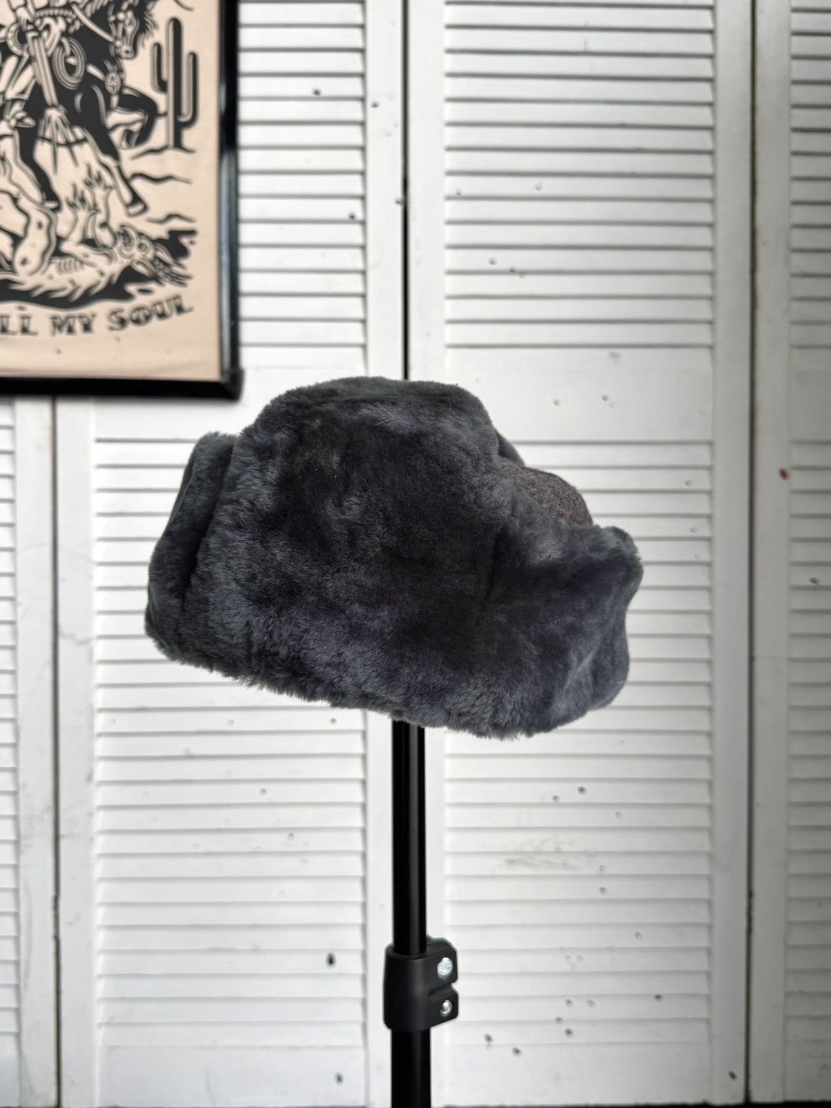 Vintage Vintage Soviet USSR Military Ushanka Fur Hat Cold War 1977 Size ONE SIZE - 7 Thumbnail