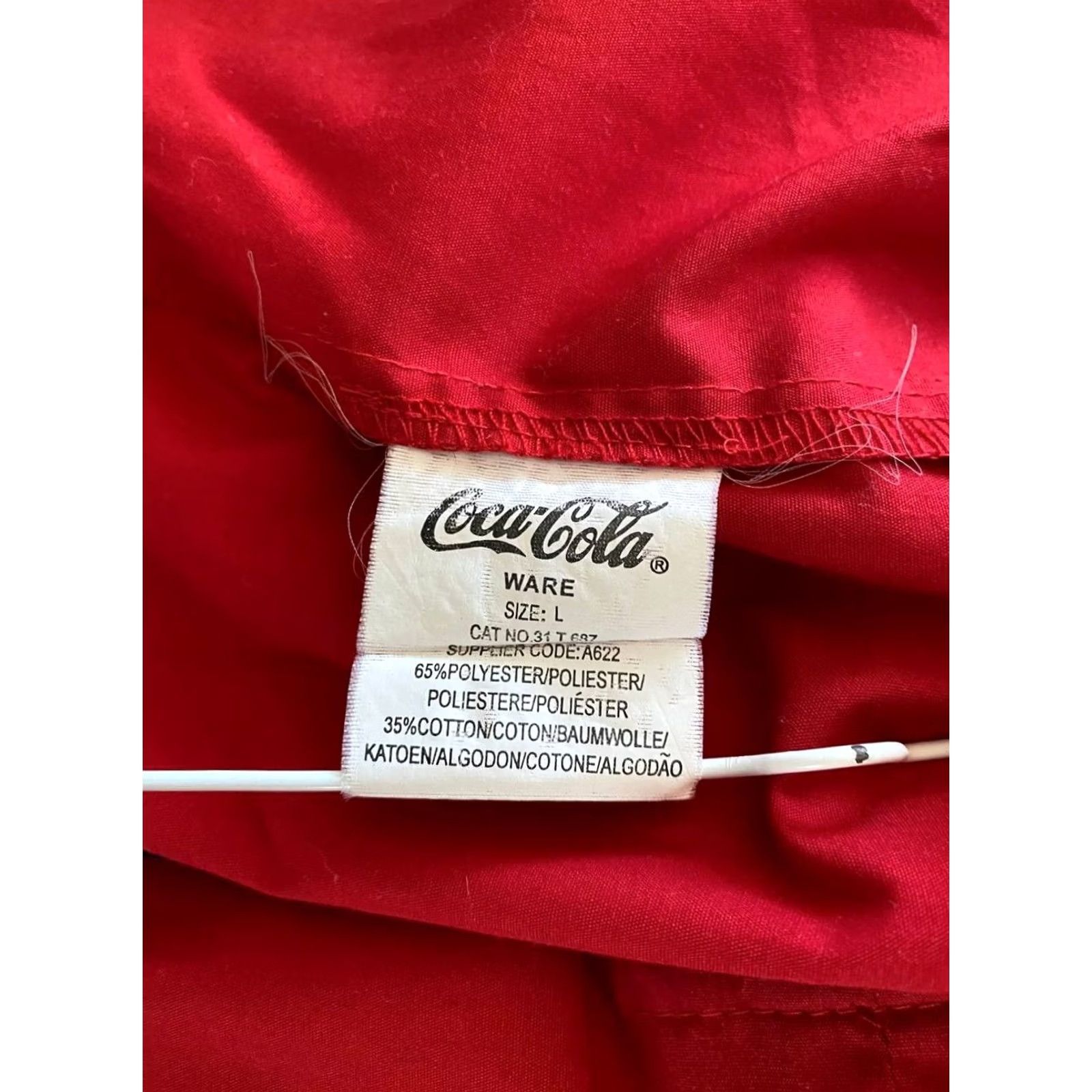 Vintage Vintage Coca-Cola Mens Shirt L Red Short Sleeve Button-Up Size US L / EU 52-54 / 3 - 5 Thumbnail