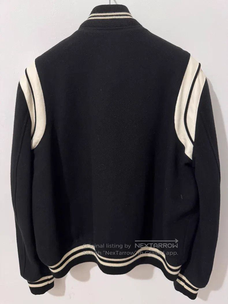 Saint Laurent Paris Saint Laurent Paris Patchwork Black and White Baseball Jac Size US XL / EU 56 / 4 - 2 Thumbnail