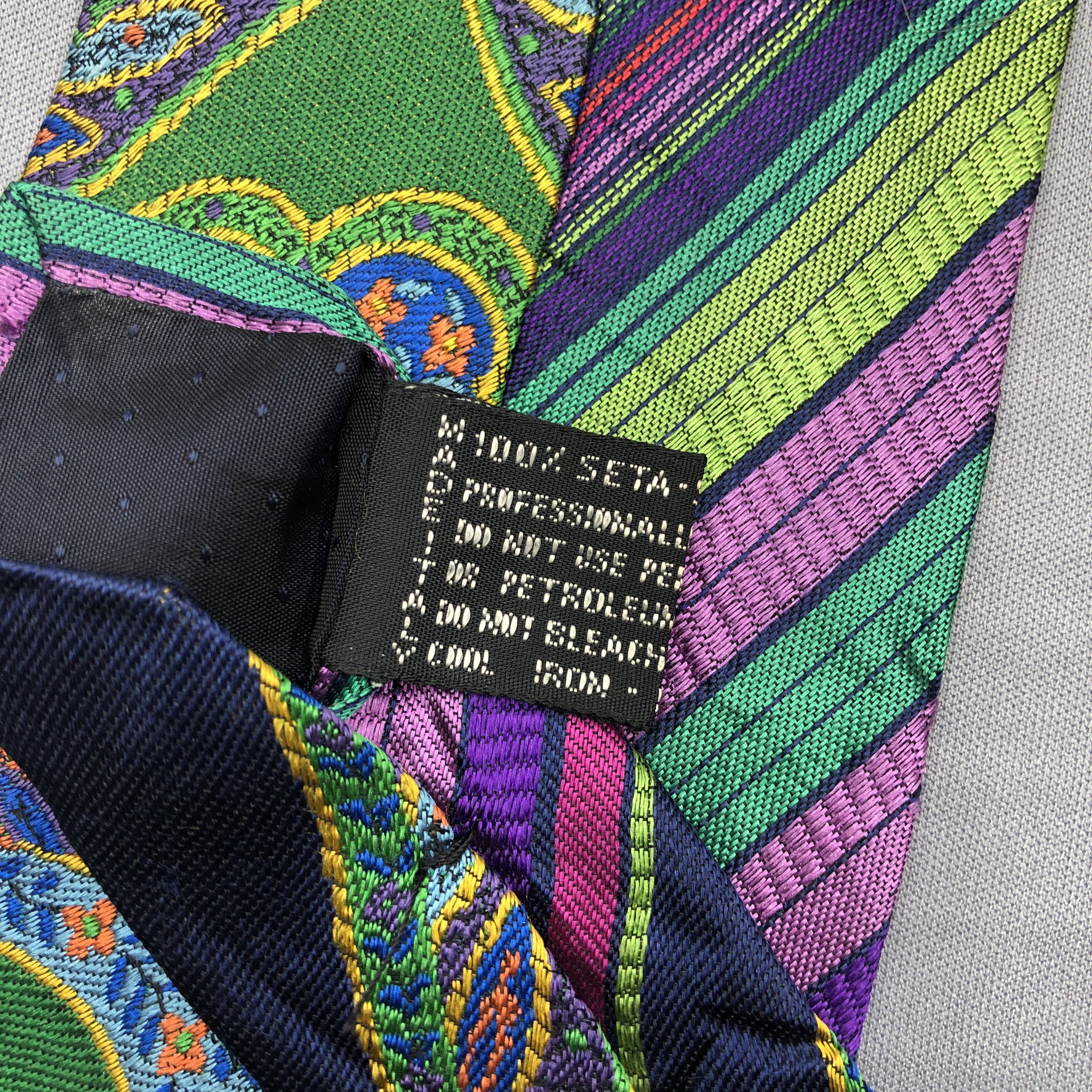 Versace Vintage Gianni Versace SILK Necktie Cravate Silk Neck Tie Size ONE SIZE - 5 Thumbnail