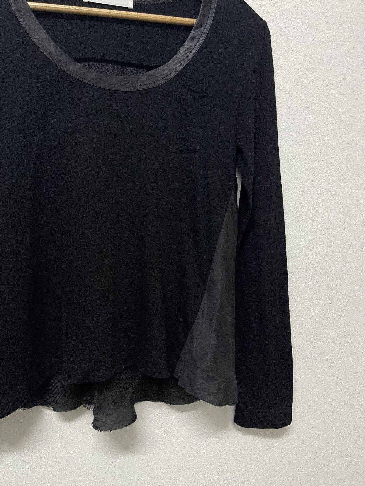 Sacai 90s SACAI UNBALANCE ROUND LONG SLEEVE SHIRT Size S / US 4 / IT 40 - 4 Thumbnail