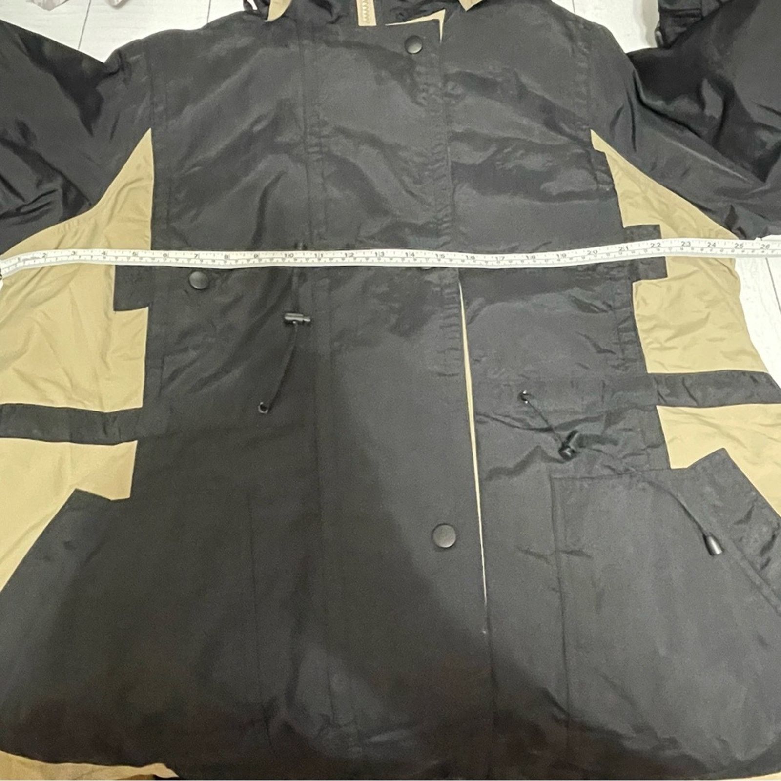 Other WOMAN WITHIN Black and Tan Hooded Jacket Size 18/20 NWOT Size XXL / US 16-18 / IT 52-54 - 6 Thumbnail