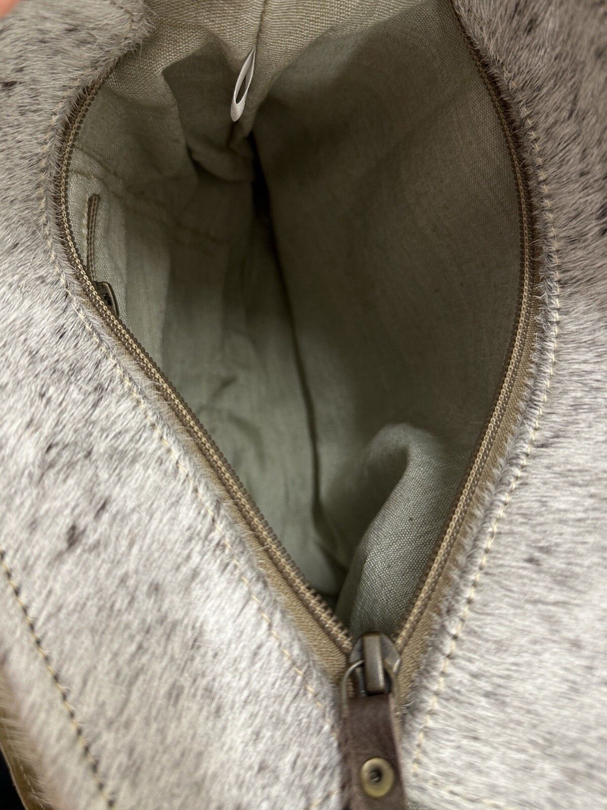 Handmade Hand Made Leather Bag Hair Fur Swag y2k Size ONE SIZE - 12 Thumbnail