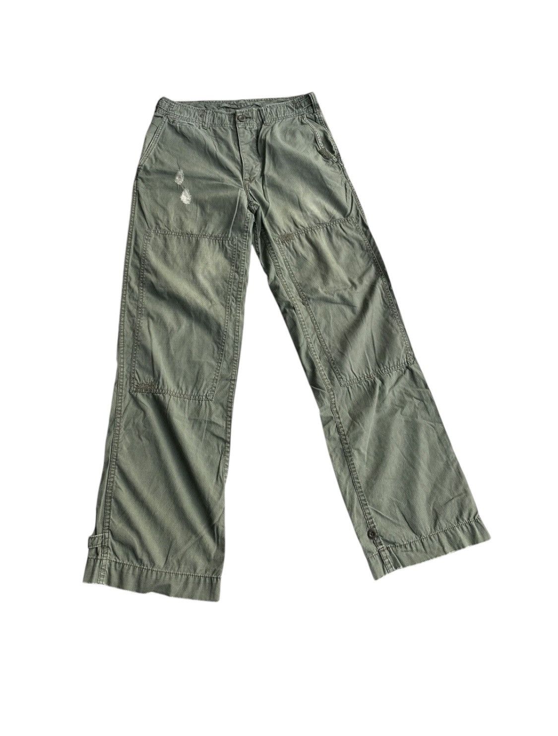 Vintage Polo Ralph Lauren Double Knee Distressed Pants Size US 32 / EU 48 - 1 Thumbnail
