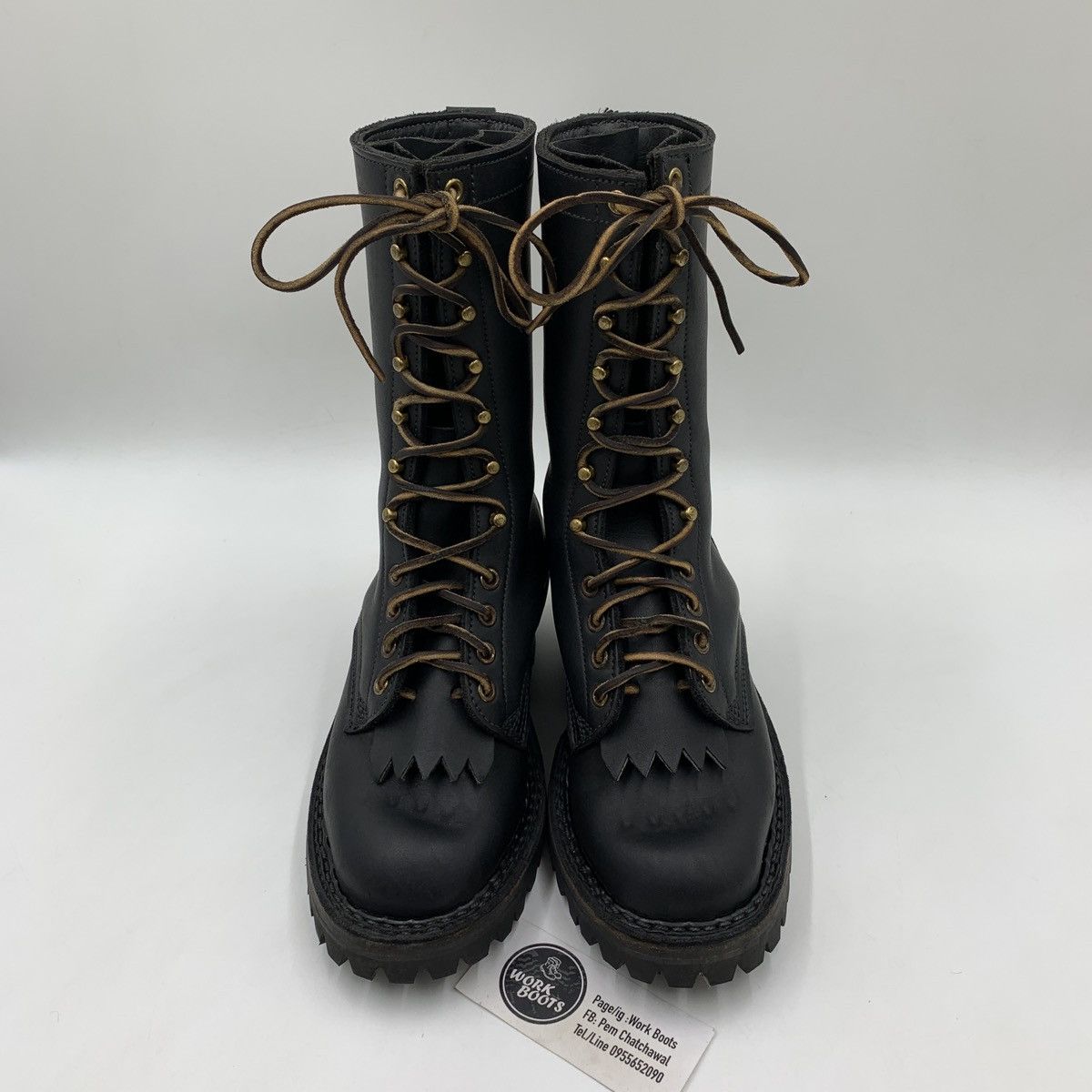image of Whites White's Boots Smoke Jumper Made In Usa Sz.4F in Black, Women's