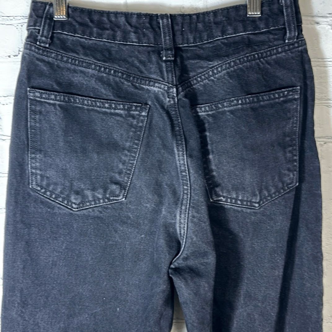 Zara ZARA Jeans Women High Rise Buttonfly Straight Black Size 6 Women’s Size 6 Black Straight Jeans Size 28" / US 6 / IT 42 - 5 Thumbnail