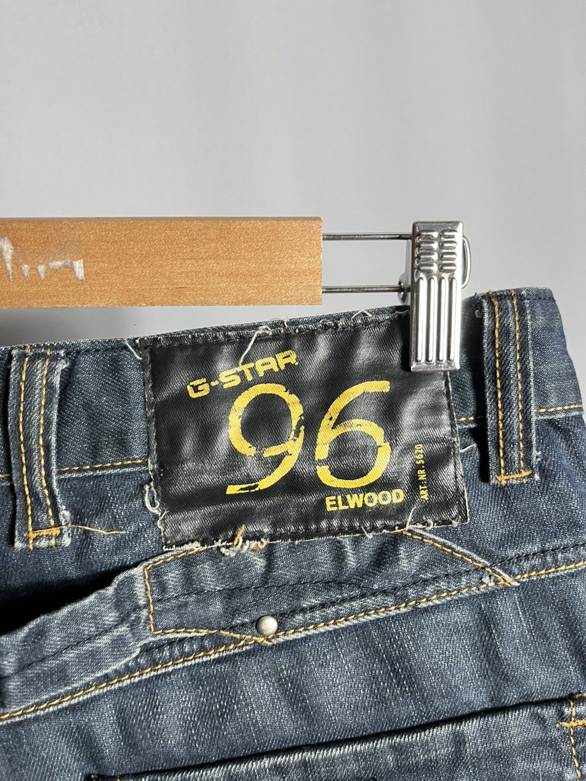G-Star Vintage G Star Elwood Heritage Embro Tapered 96 Denim Pants Size US 34 / EU 50 - 7 Thumbnail