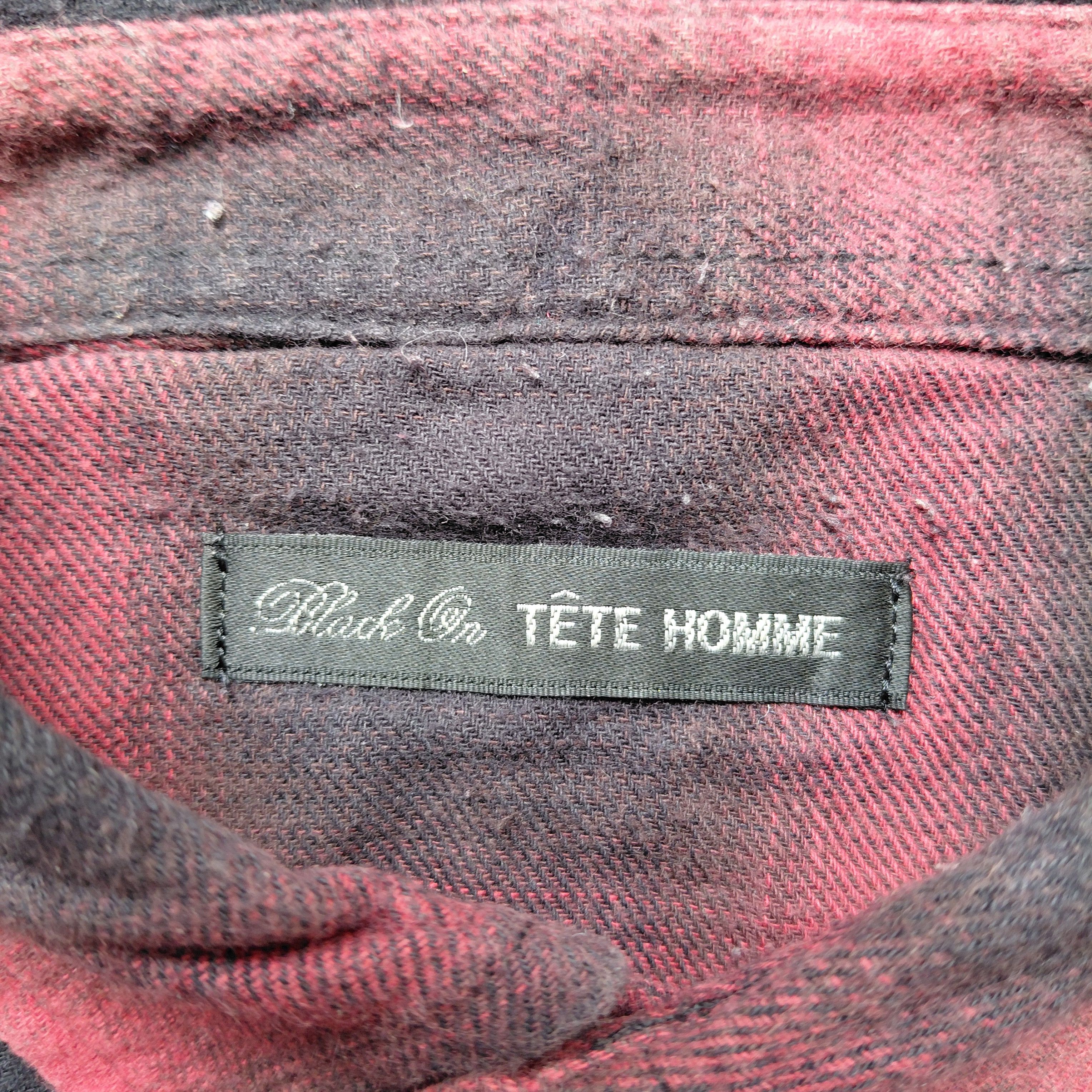 Tete Homme Black On Tete Homme Flanel Shirt Size US M / EU 48-50 / 2 - 3 Thumbnail
