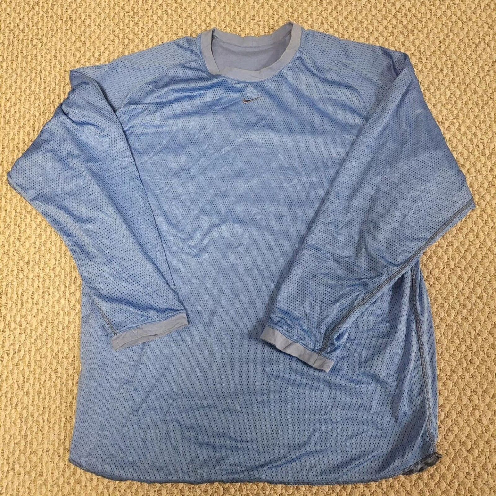 Nike Nike Reversible Mesh Long Sleeve Heavyweight TEE. Swoosh Size US XL / EU 56 / 4 - 1 Thumbnail