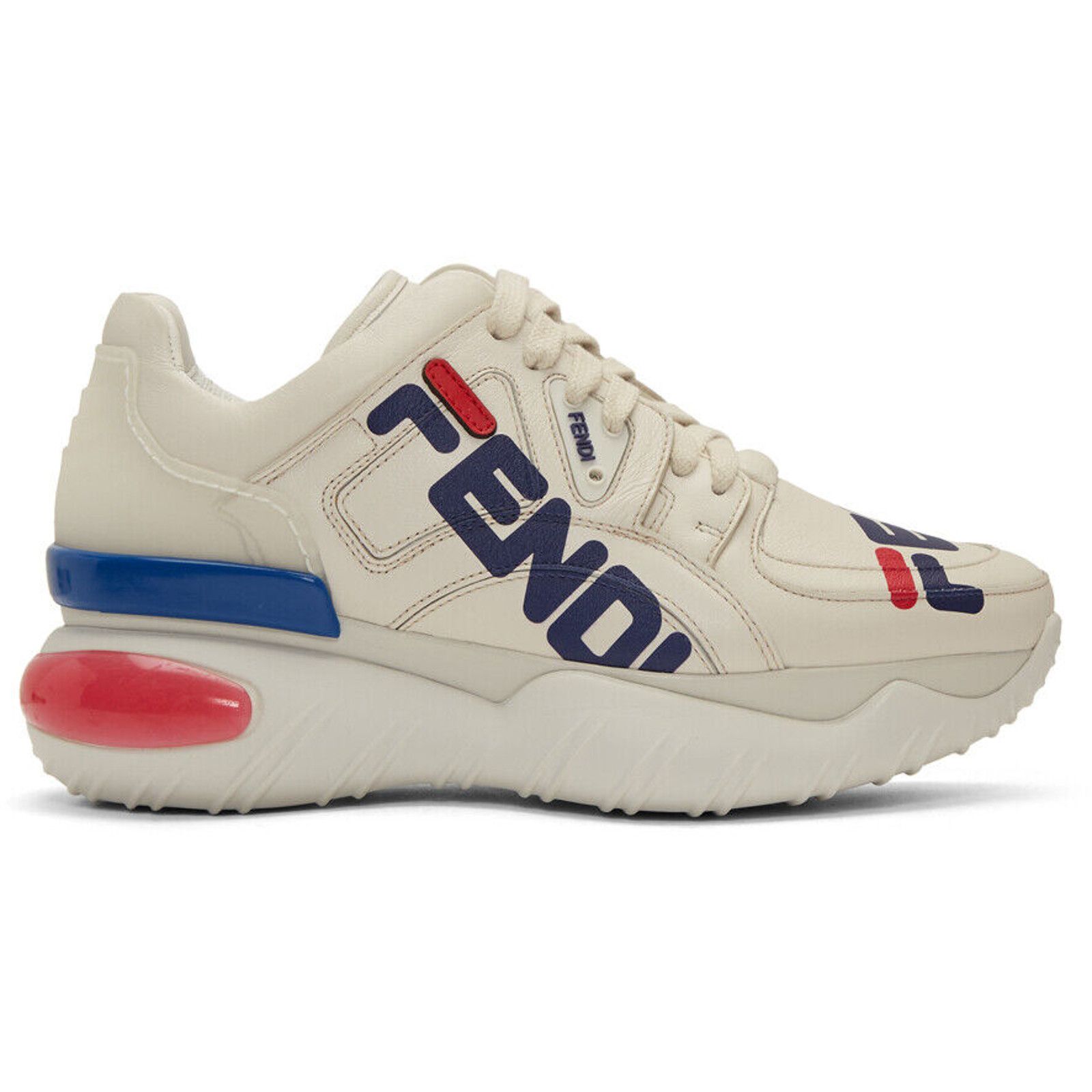 Fendi Fendi Mens Chunky Mania Logo White Platform Size US 10.5 / EU 43-44 - 1 Thumbnail