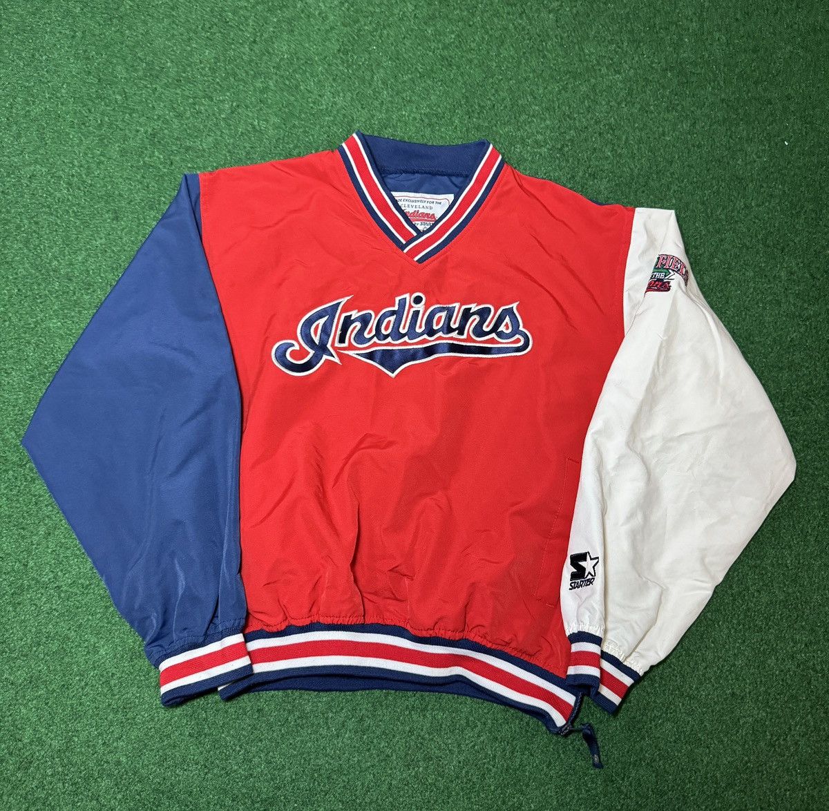 Starter intage 90s Cleveland Indians Starter Windbreaker XS Jacket Size XS / US 0-2 / IT 36-38 - 1 Thumbnail