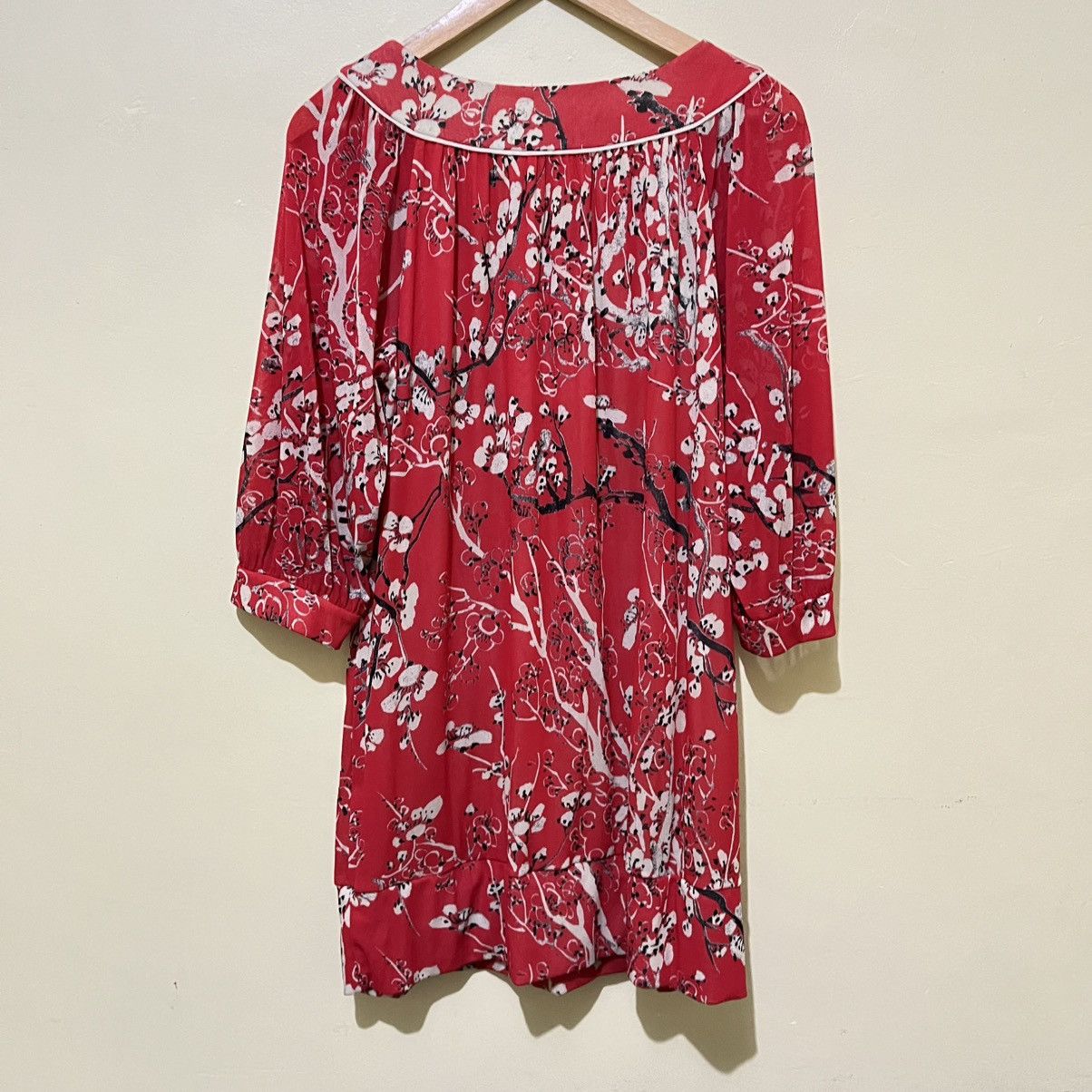 Vivienne Tam VIVIENNE TAM - PLUM FLORAL MESH DRESS Size M / US 6-8 / IT 42-44 - 2 Thumbnail