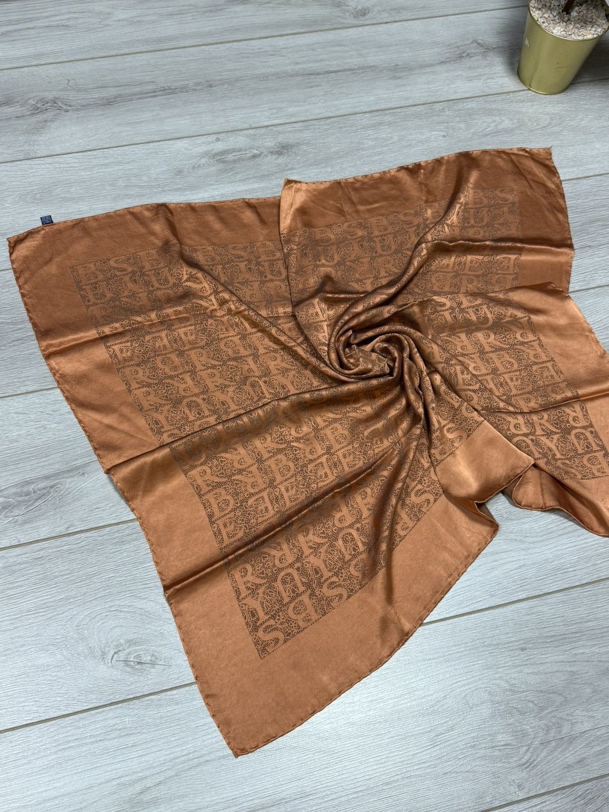 Burberry Burberry monogram letters vintage silk scarf authentic Size ONE SIZE - 2 Thumbnail