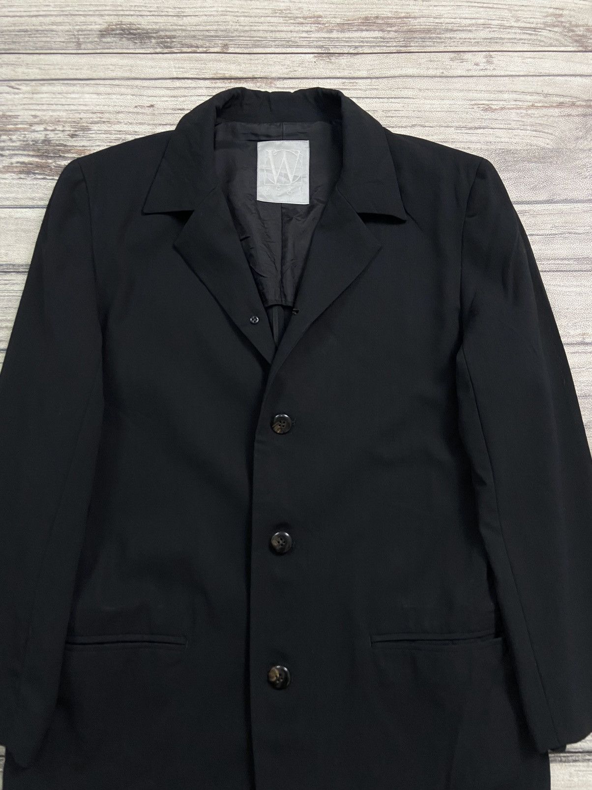 Vintage × Y's × Yohji Yamamoto Vintage 90s Workshop By Yohji Yamamoto Light Blazer Black Size 40L - 4 Thumbnail