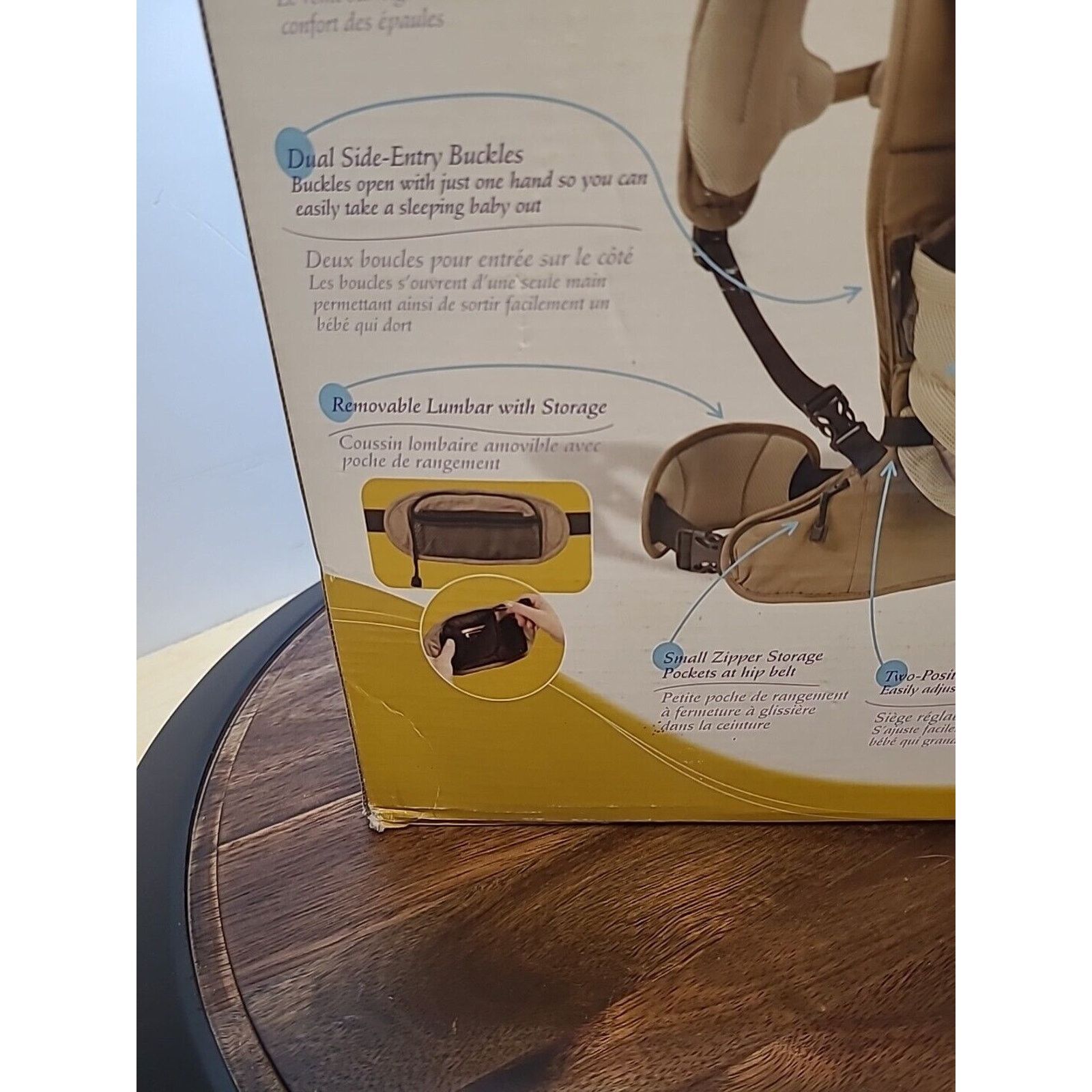 &Daughter Evenflo Snugli Front And Back Soft Baby Carrier 7lbs-26lbs Size ONE SIZE - 10 Thumbnail