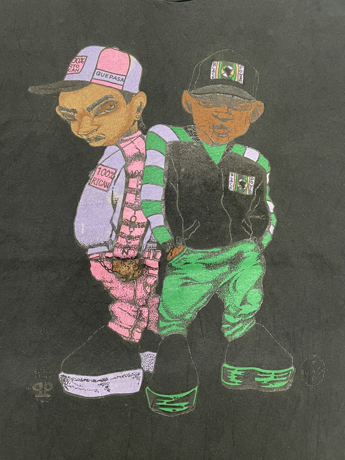 Band Tees × Rap Tees × Vintage Vintage 90s Black Staff Rap tee Hip Hop T-shirt Size US L / EU 52-54 / 3 - 6 Thumbnail