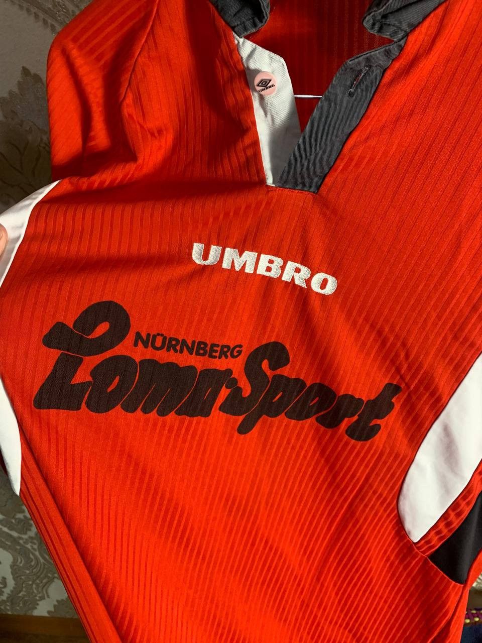 Umbro × Vintage VERY RARE UMBRO NÜRNBERG GERMANY SOCCER JERSEY BLOKECORE Size US XL / EU 56 / 4 - 5 Thumbnail