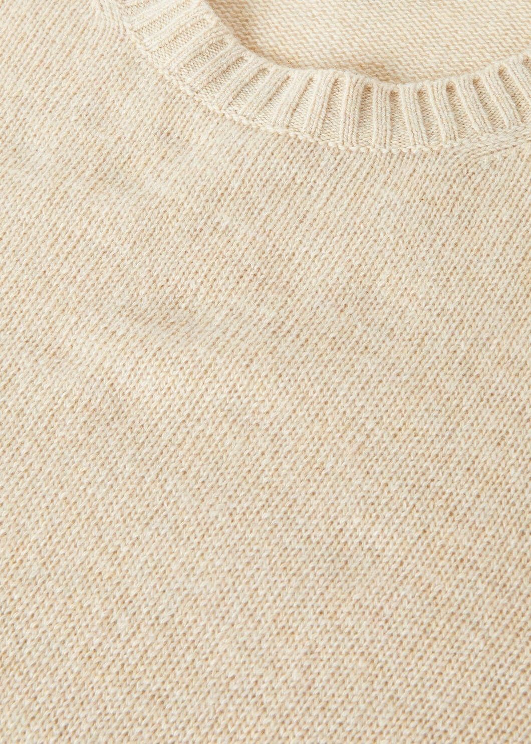 Loro Piana o1w1db10825 FAO5747 Cellio Crewneck Sweater in Beige Size XS / US 0-2 / IT 36-38 - 7 Thumbnail