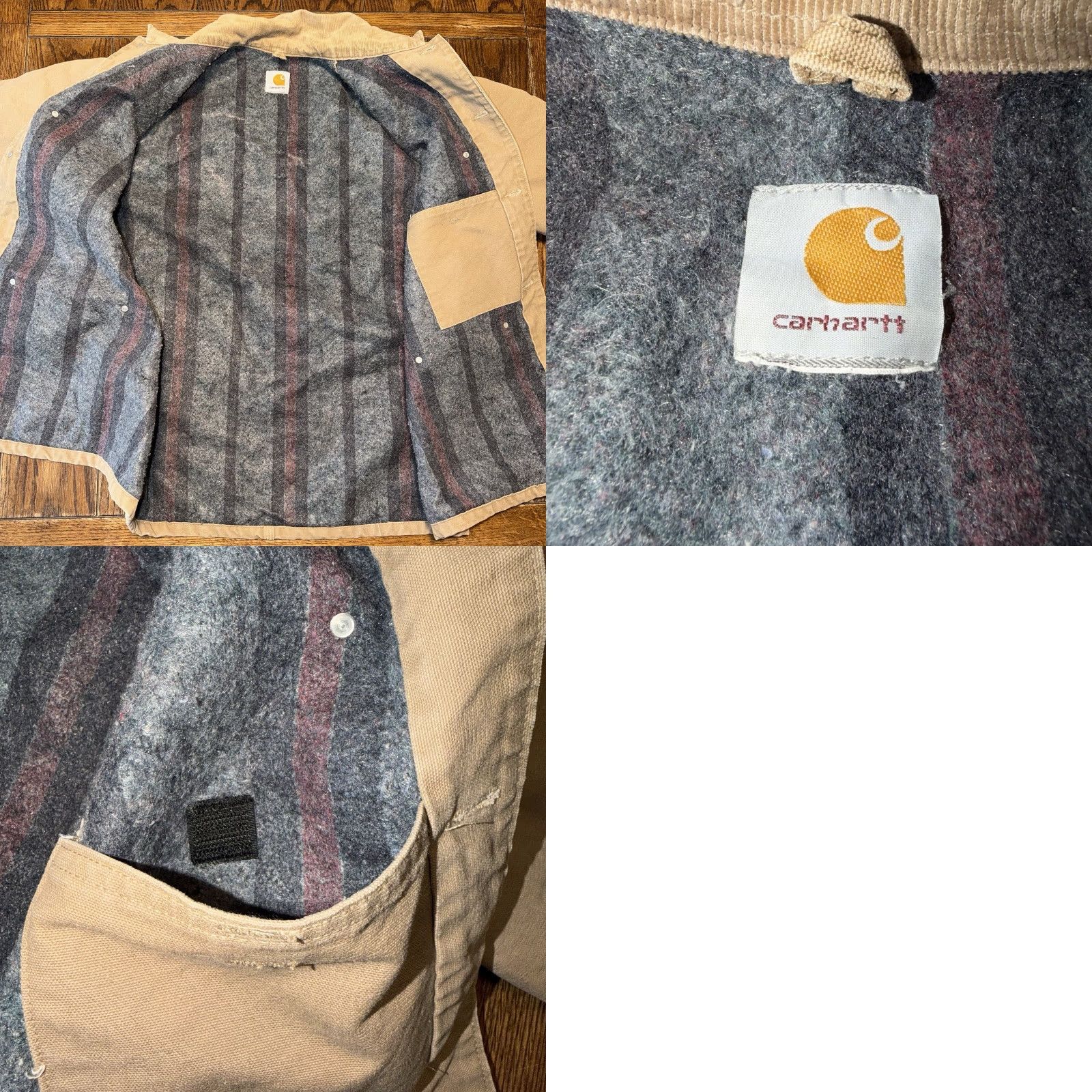 Carhartt VINTAGE Carhartt Chore Jacket Mens XXL Duck Blanket Lined Corduroy Collar Jacket/Coat Size US XXL / EU 58 / 5 - 9 Thumbnail