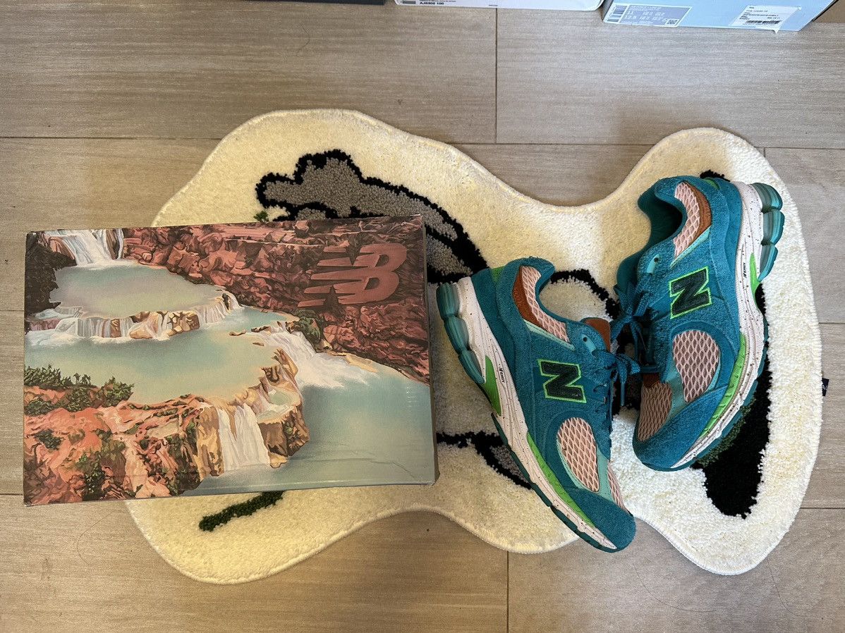 image of New Balance 2002R he Bembury “Water Be The Guide” Shoes in Green, Men's (Size 10)