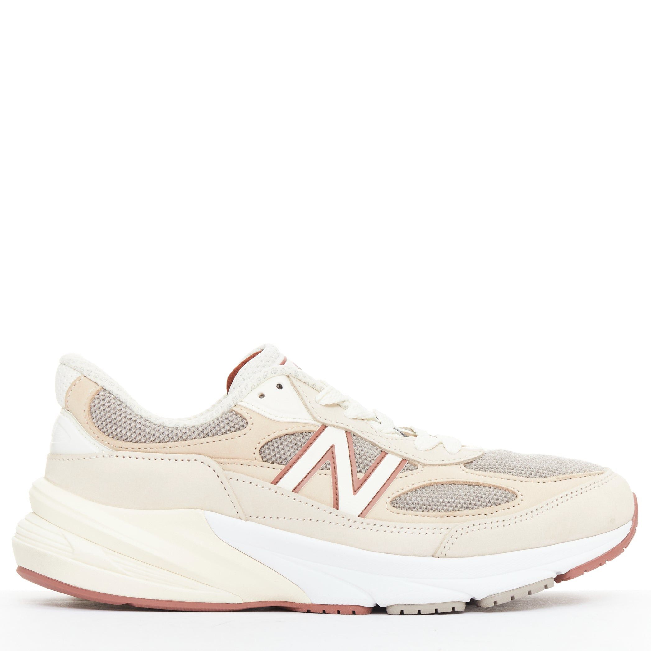 Loro Piana LORO PIANA New Balance 990V6 MiUSA Raw Cashew Limited beige patch sneakers US8.5 Size US 10 / EU 43 - 1 Thumbnail