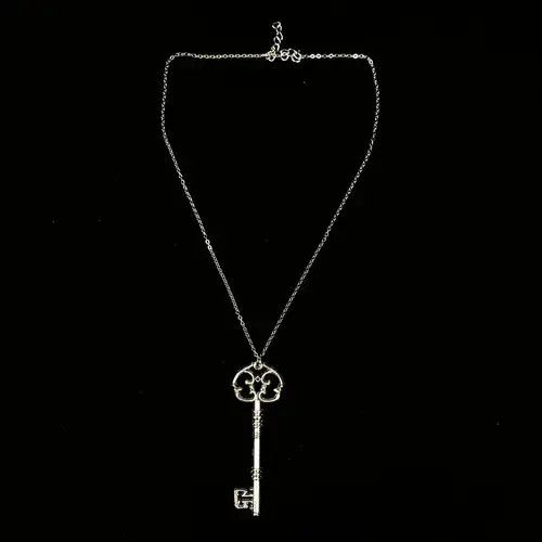VIBE Gothic Key Pendant Necklace and Punk Necklace Gothic Chain Size ONE SIZE - 1 Thumbnail