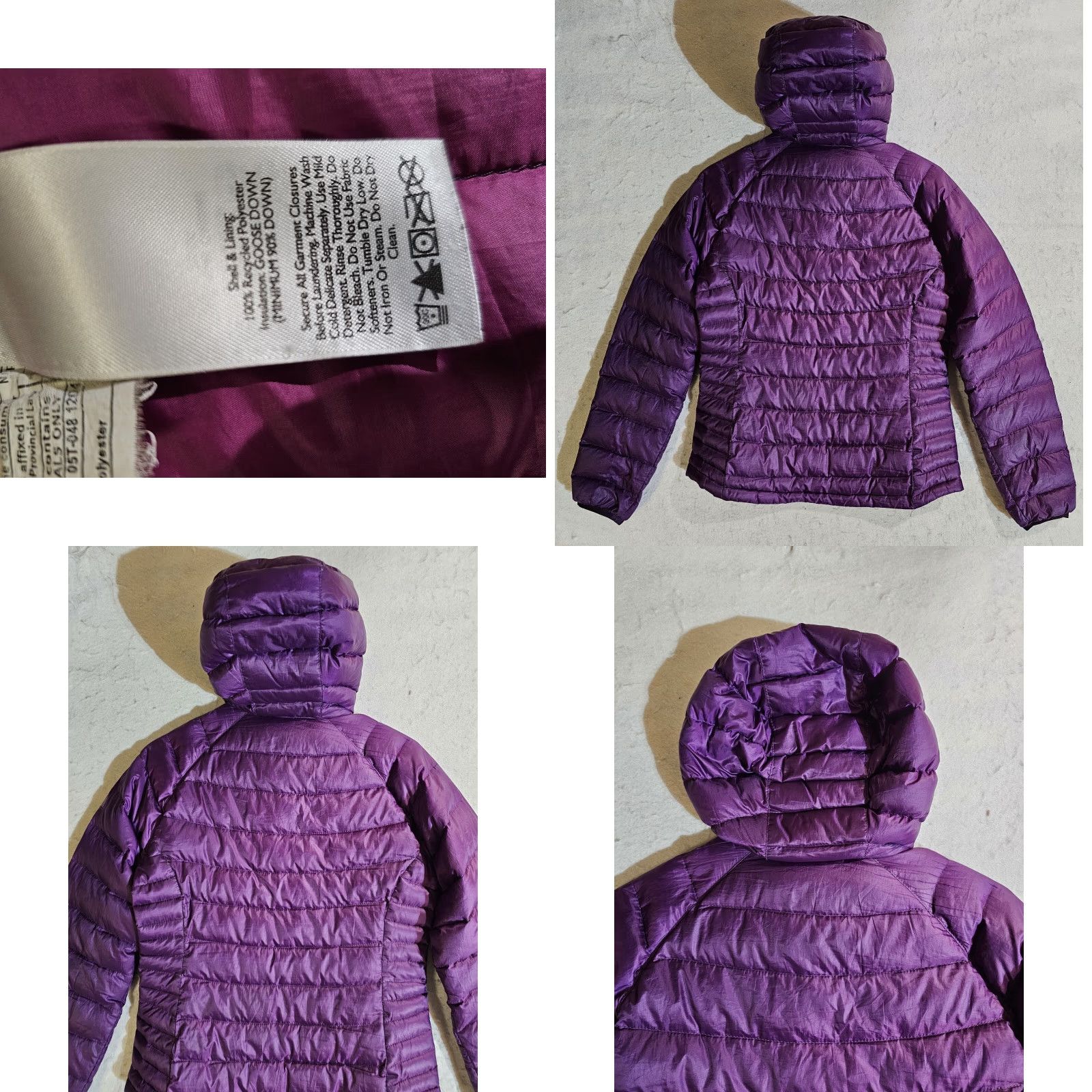 Eddie Bauer Eddie Bauer Jacket Womens X-Small Purple Down Quilted Hooded First Ascent Outdoor Classic Size XS / US 0-2 / IT 36-38 - 8 Thumbnail