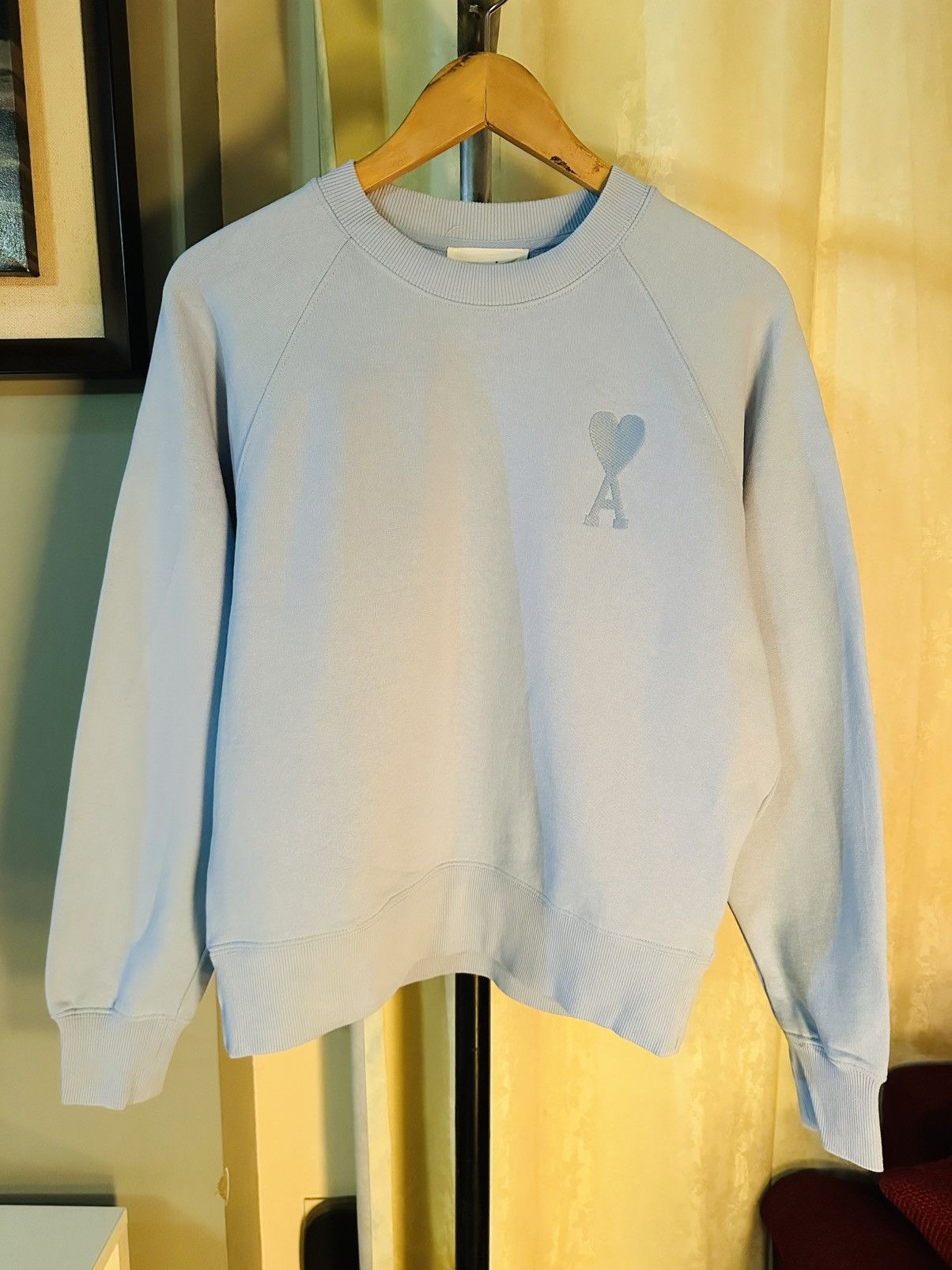 AMI Ami Paris Ami De Coeur Tonal Crewneck Size US M / EU 48-50 / 2 - 1 Thumbnail