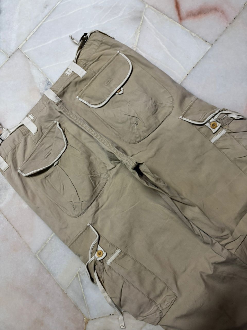 PPFM 💥Insane💥90s Japanese Bondage Parachute Thrashed Faded Cargo Size US 33 - 22 Thumbnail