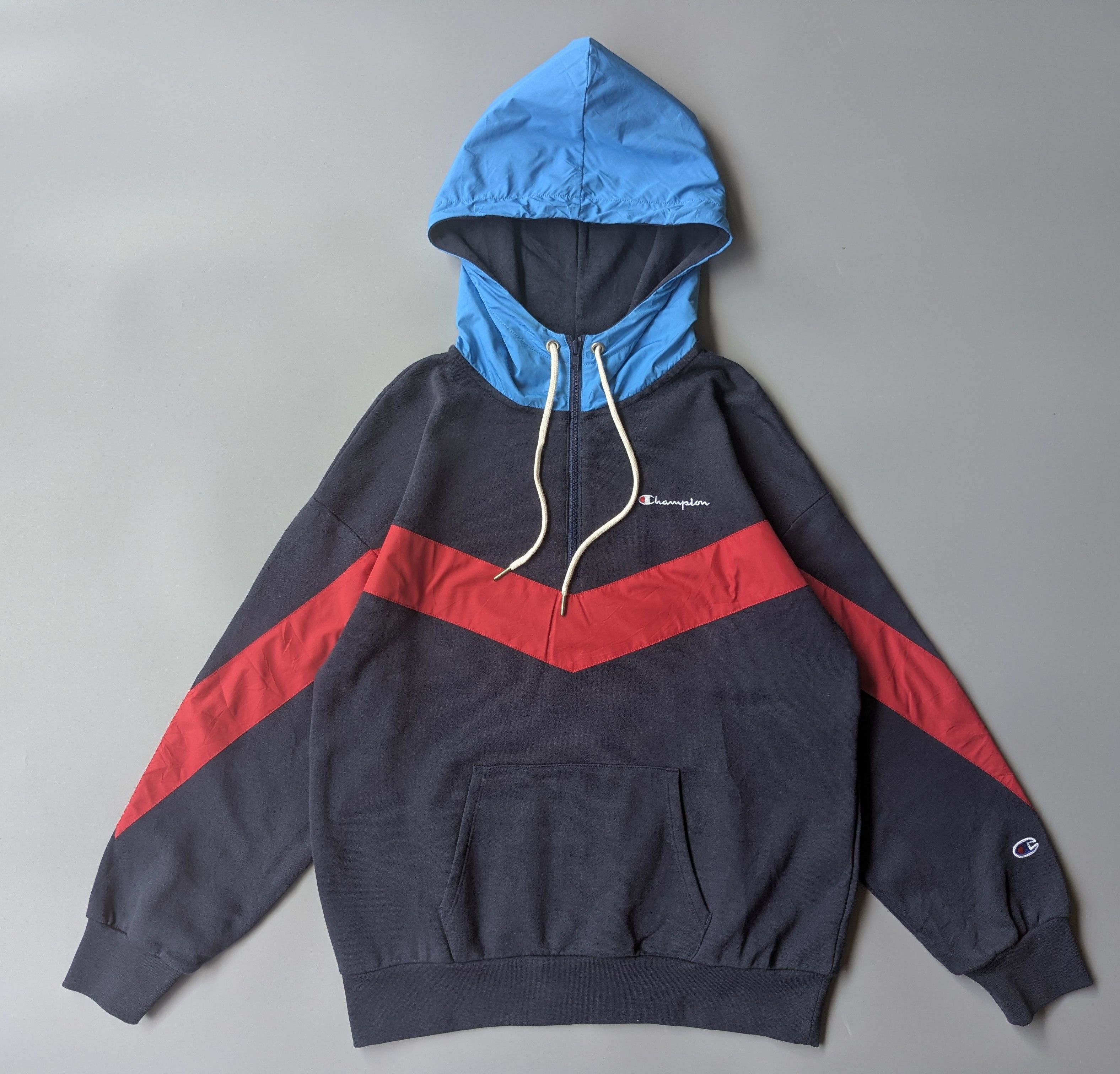 Champion × Ne-Net Champion X Ne-net Issey Miyake pullover hoodie multicolor Size L / US 10 / IT 46 - 2 Thumbnail