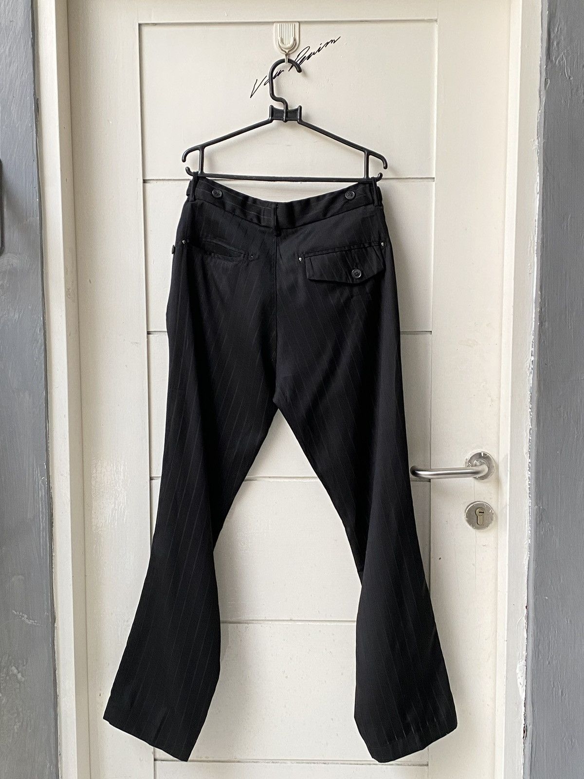 Other Suggestion Black Striped Pants Size US 29 - 4 Thumbnail