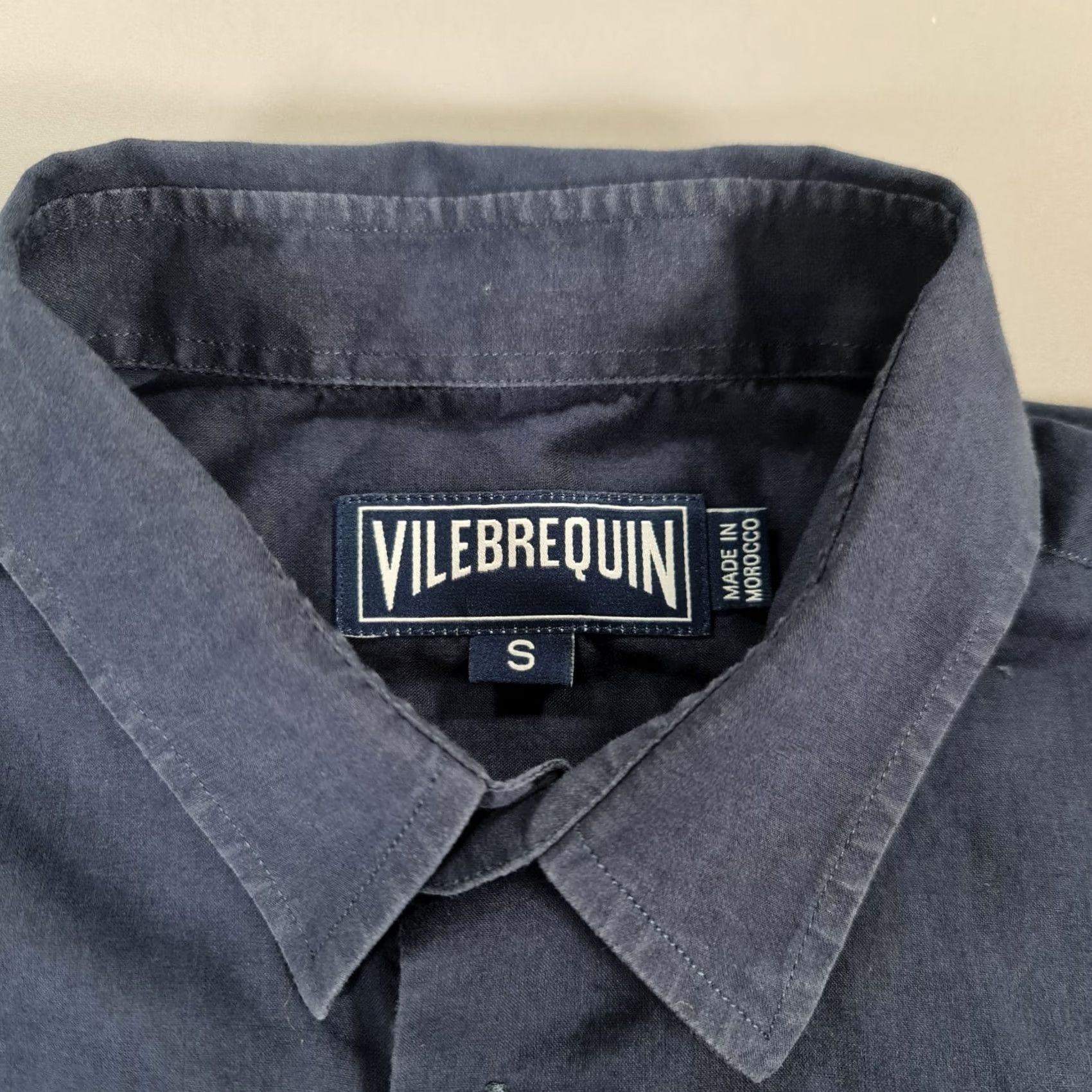 Vilebrequin Vilebrequin Shirt Mens Blue Navy Small Cotton Long Sleeve Button-Up Casual Regular Womens? Size US S / EU 44-46 / 1 - 3 Thumbnail