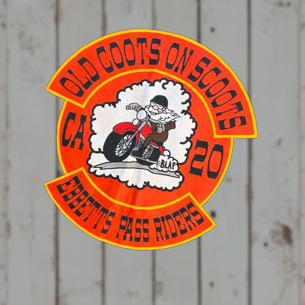 Gildan VINTAGE Old Coots on Scoots Ebbetts Pass Riders Long Sleeve Shirt Black Motorcycle CA 20 Size US L / EU 52-54 / 3 - 1 Thumbnail