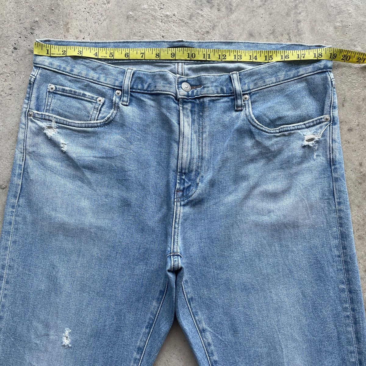 Japanese Brand W38💥 Vintage Japanese Distressed Straight Faded Jeans Pants Size US 38 / EU 54 - 5 Thumbnail