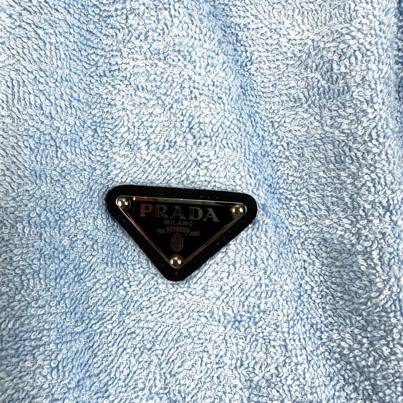 Prada Prada Triangle blue towel fabric hooded jacket Size XS / US 0-2 / IT 36-38 - 5 Thumbnail