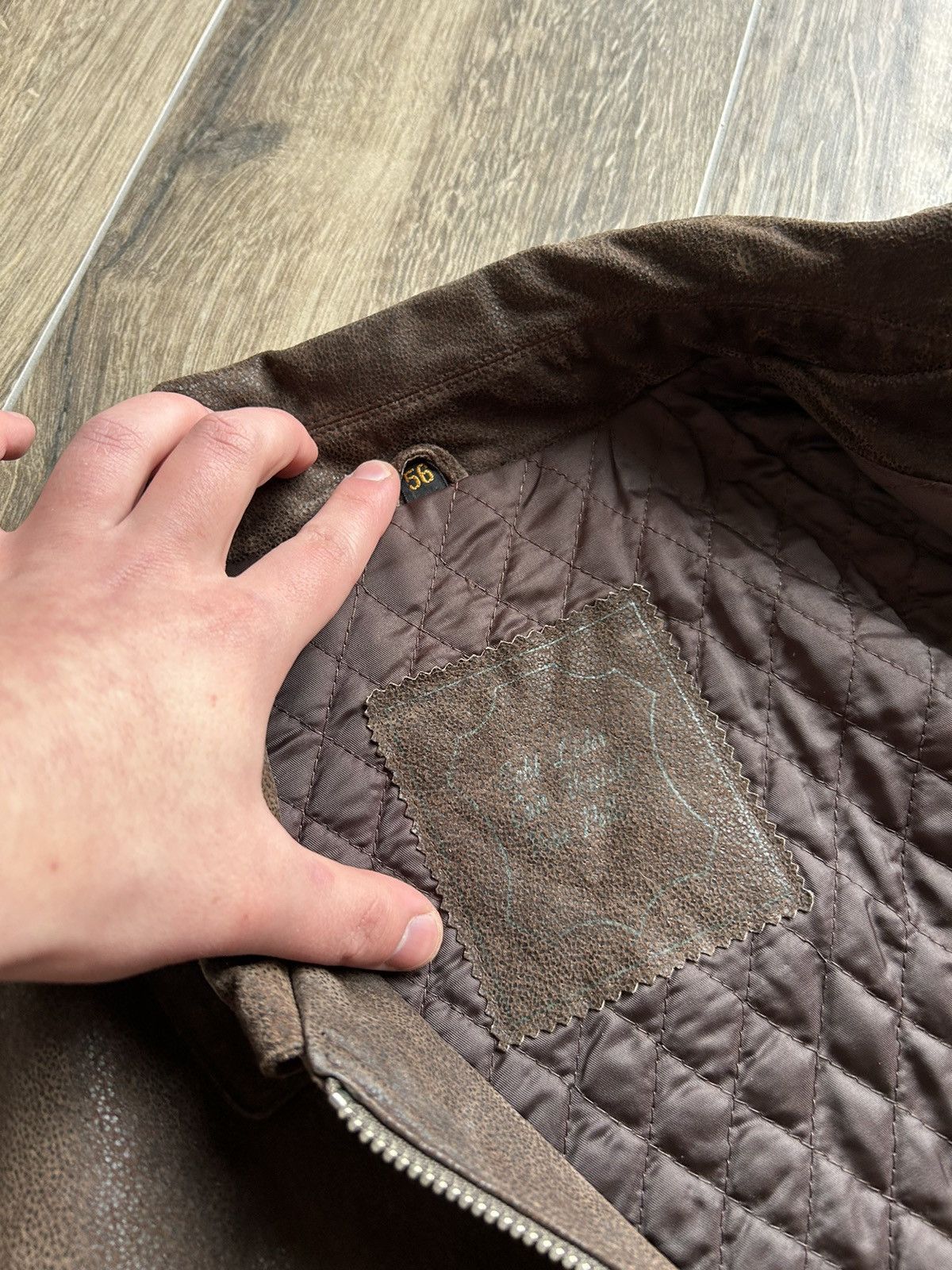 Blacksmith Vintage Black Smith leather jacket y2k crazy fit Size US XL / EU 56 / 4 - 4 Thumbnail