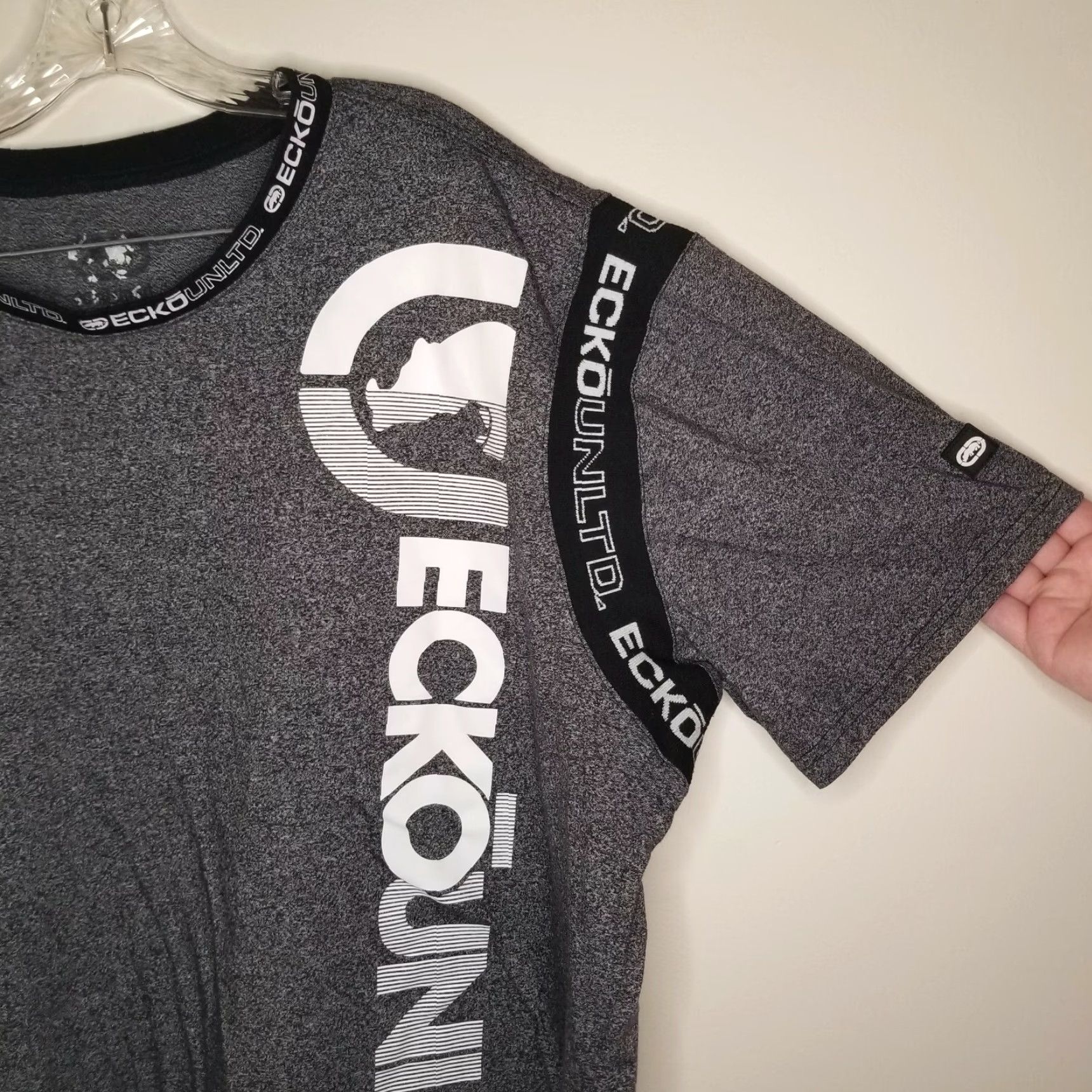 Ecko Unltd. ECKO UNLTD Men's Gray T-Shirt XL-2XL Short Sleeve Size US 36 / EU 52 - 2 Thumbnail
