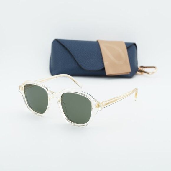 Loewe Loewe LW40163I 57N Sunglasses Transparent Yellow Square Size ONE SIZE - 9 Thumbnail