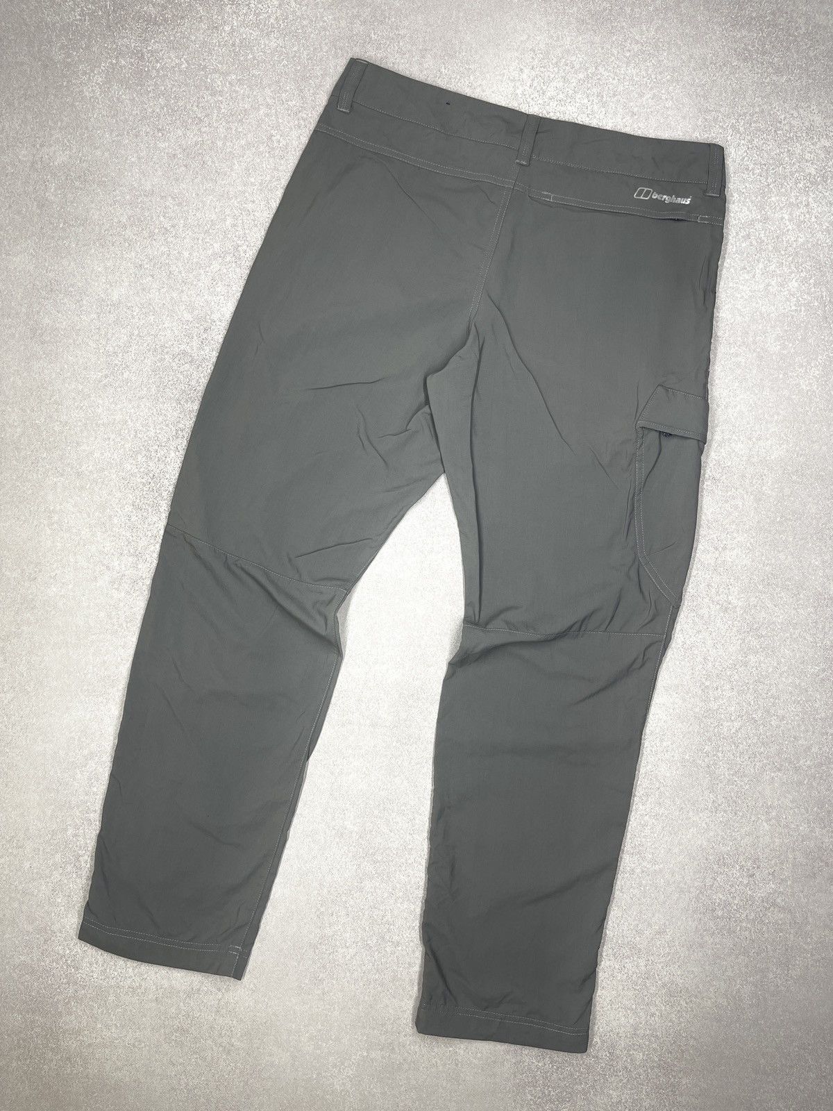 Mens Berghaus Nylon Cargo Pants Grey Outdoor Gorpcore Size L