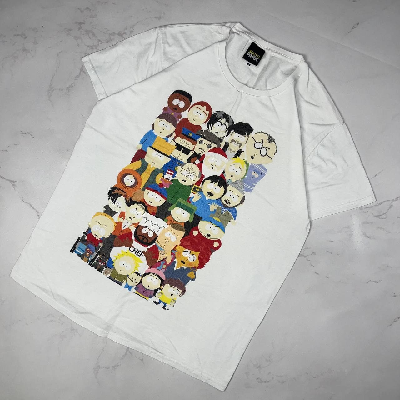 Vintage Vintage South Park 1998 T-Shirt all heroes Size L White Size US L / EU 52-54 / 3 - 1 Thumbnail