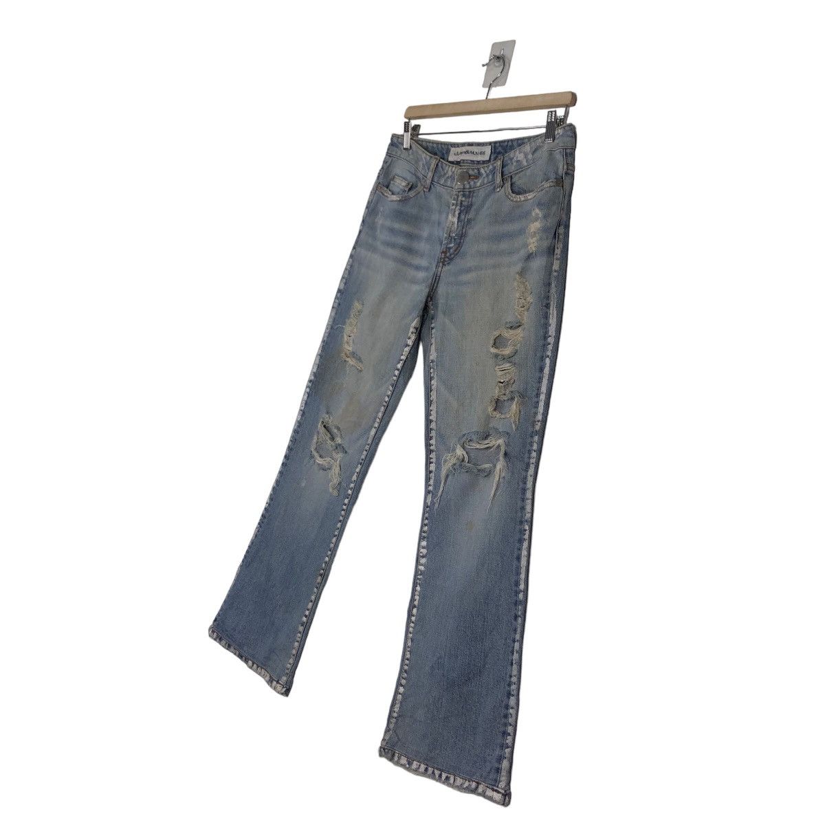 Japanese Brand VINTAGE DENIM JEANS DISTRESSED DESIGN JAMBANGEE ISSEYMIYAKE Size US 30 / EU 46 - 2 Thumbnail