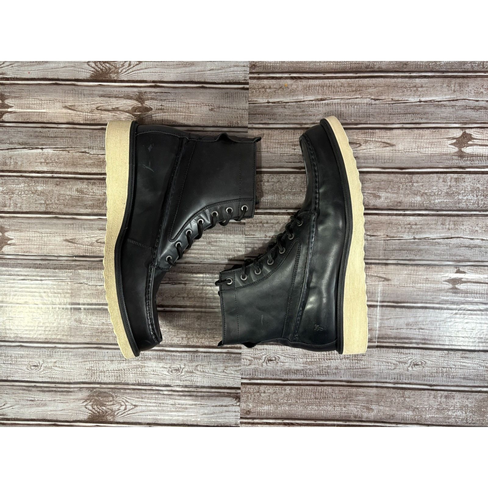 Frye Frye Hyland Moc 80913 sz 13 color black New discontinued cra Size US 13 / EU 46 - 6 Thumbnail