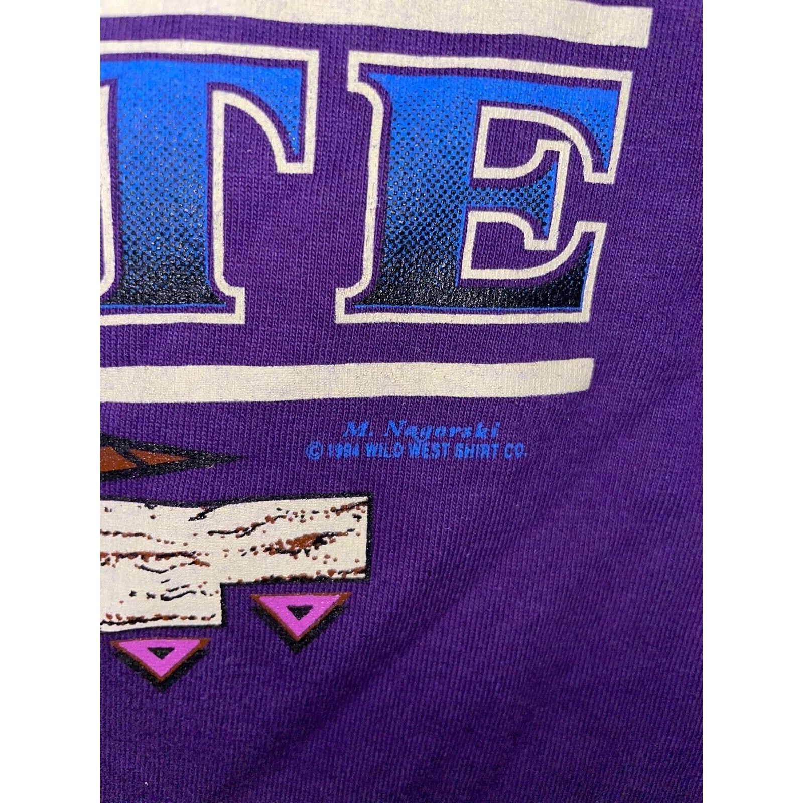 Jerzees Vintage Yosemite Park Shirt Mountain Purple Tee VTG 1990s L Size US L / EU 52-54 / 3 - 10 Thumbnail