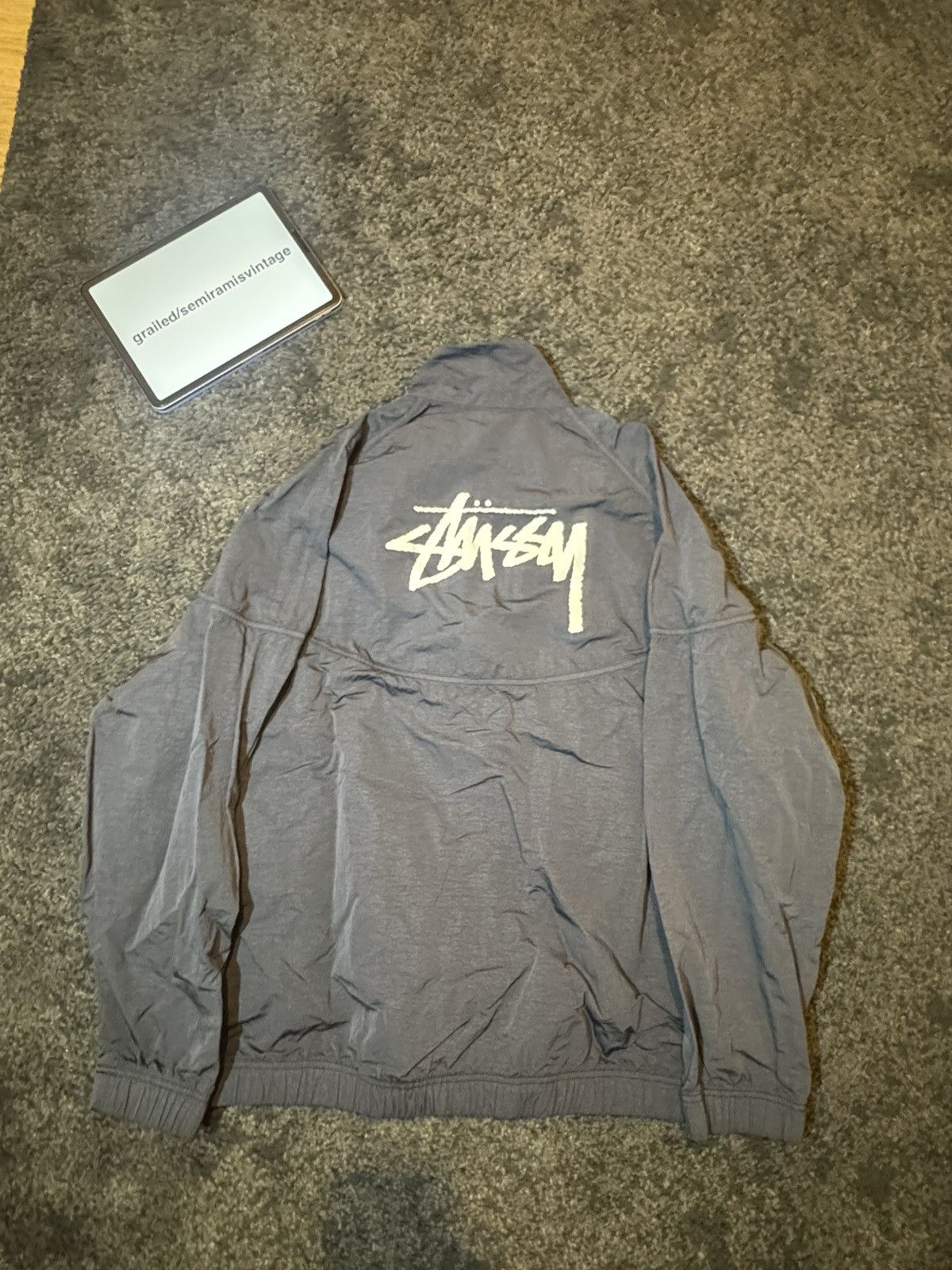 Nike × Stussy Nike x Stussy Windrunner Jacket Off Noir Size US XL / EU 56 / 4 - 2 Thumbnail