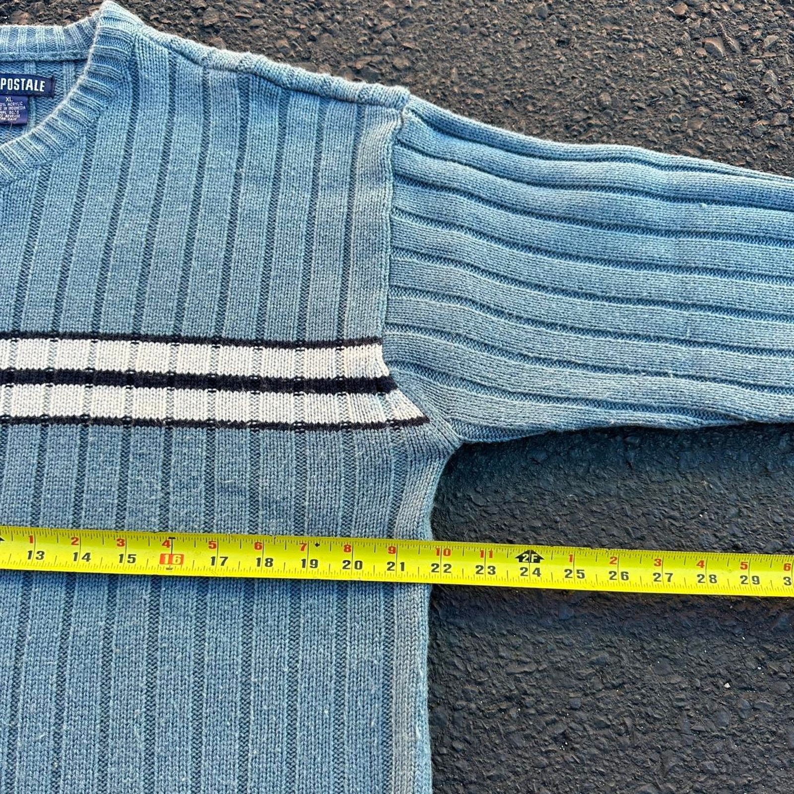 Aeropostale × Vintage Vintage y2k Aeropostale striped knit sweater Size US XL / EU 56 / 4 - 3 Thumbnail