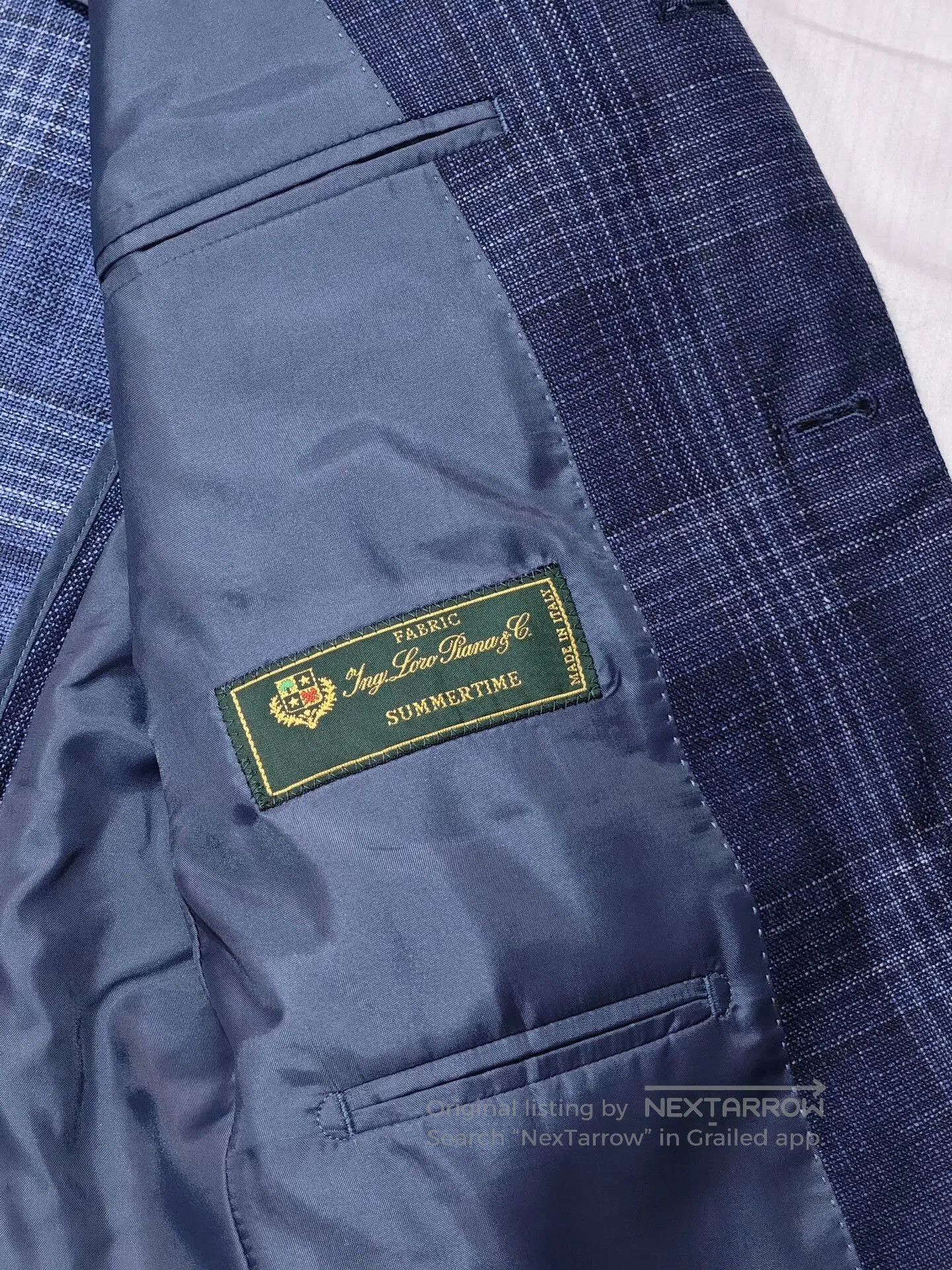 Loro Piana Loro Piana Custom Suit Blue Checked. Size US S / EU 44-46 / 1 - 7 Thumbnail