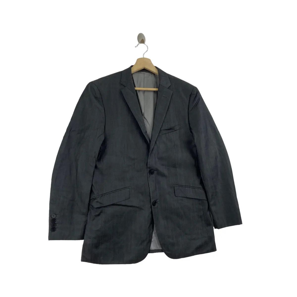 Burberry Vtg BURBERRY London BLACK LABEL Made In Japan Blazer 2 Size 38R - 3 Thumbnail