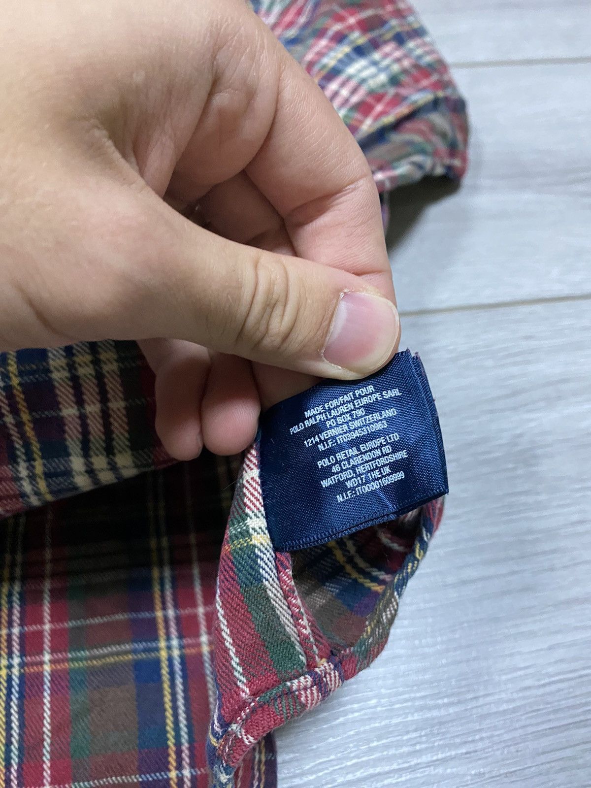 Polo Ralph Lauren POLO Ralph Lauren vintage check leather shirt buttons Size US M / EU 48-50 / 2 - 8 Thumbnail