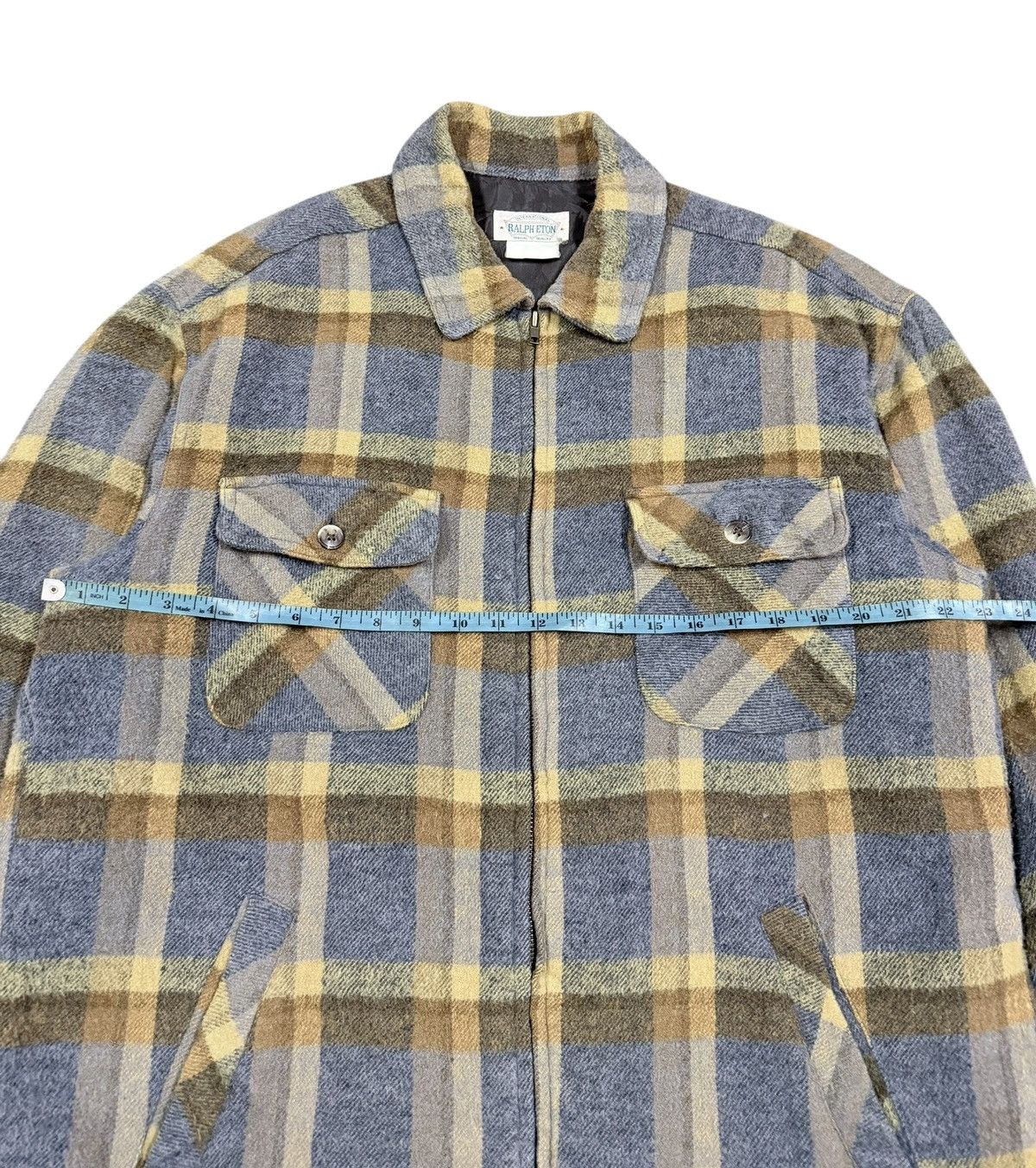 Ralph Lauren Vtg🔥Ralph Eton Shadow Plaid Tartan Hunting Wool Jacket Size US M / EU 48-50 / 2 - 11 Thumbnail