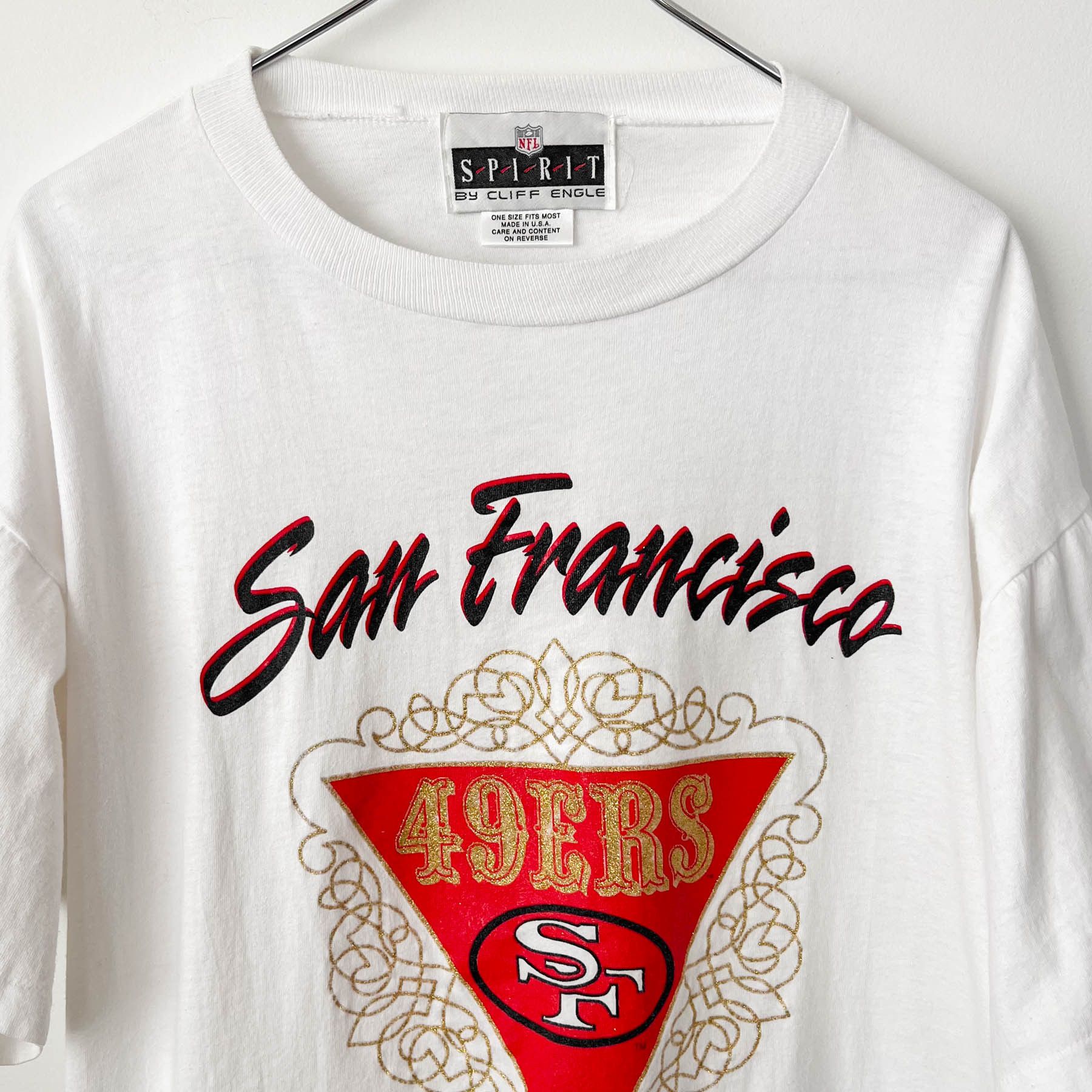 Vintage Vintage 1992 San Francisco 49'ers Cliff Engle SS T-Shirt US Size US XL / EU 56 / 4 - 4 Thumbnail